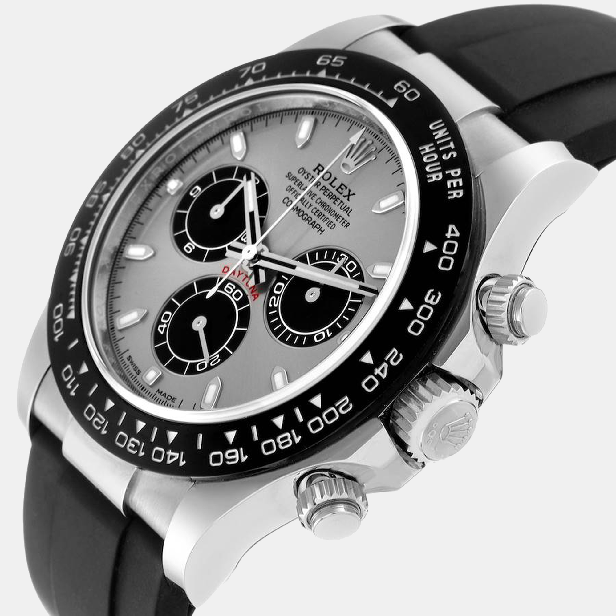 

Rolex Cosmograph Daytona White Gold Grey Dial Men's Watch 116519