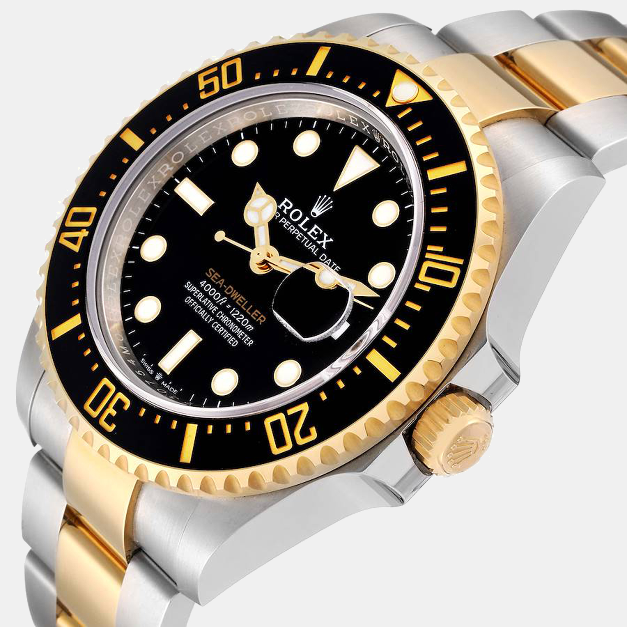 

Rolex Seadweller Black Dial Steel Yellow Gold Men's Watch 126603