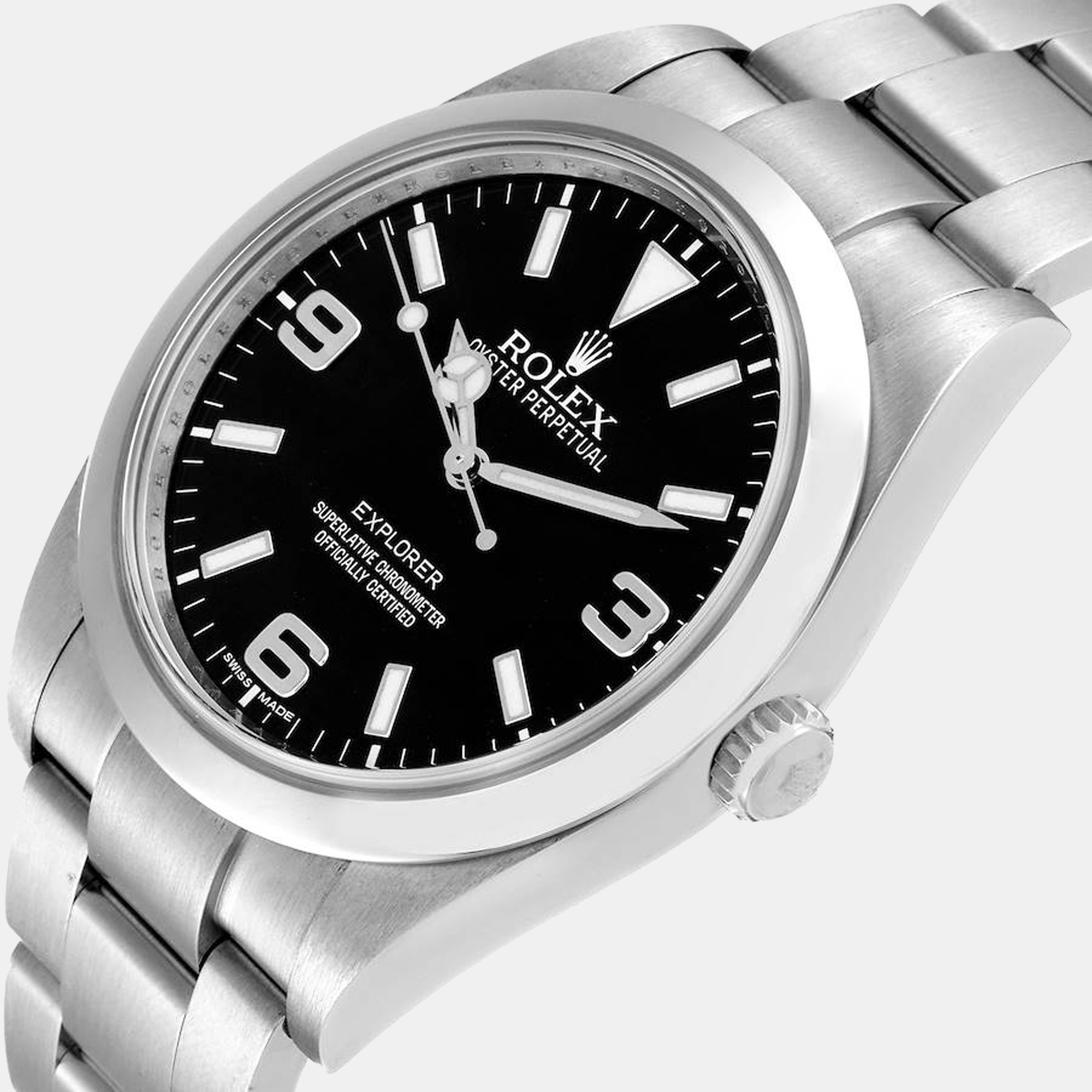 

Rolex Explorer I  Black Dial Steel Men's Watch 214270