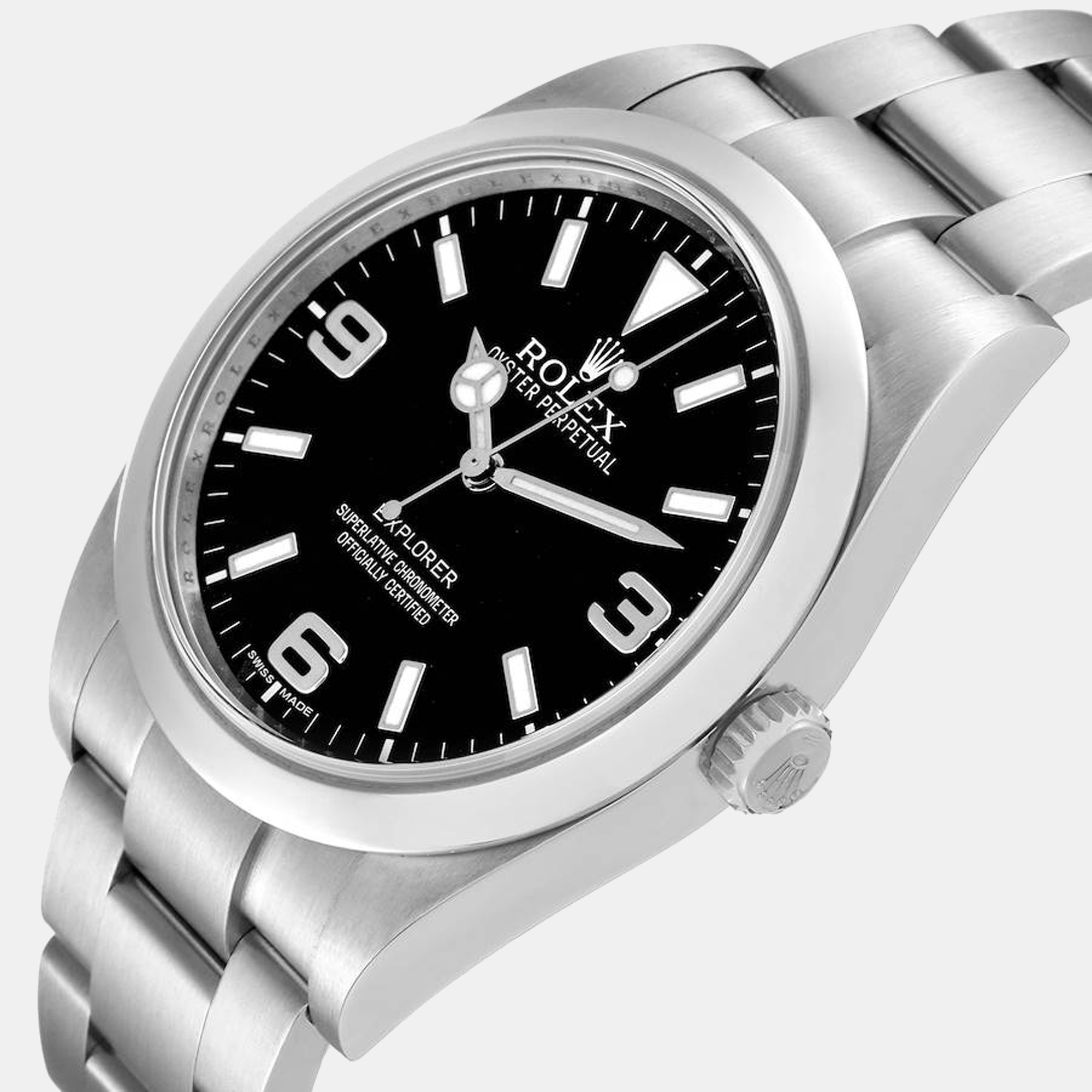 

Rolex Explorer I  Black Dial Steel Men's Watch 214270