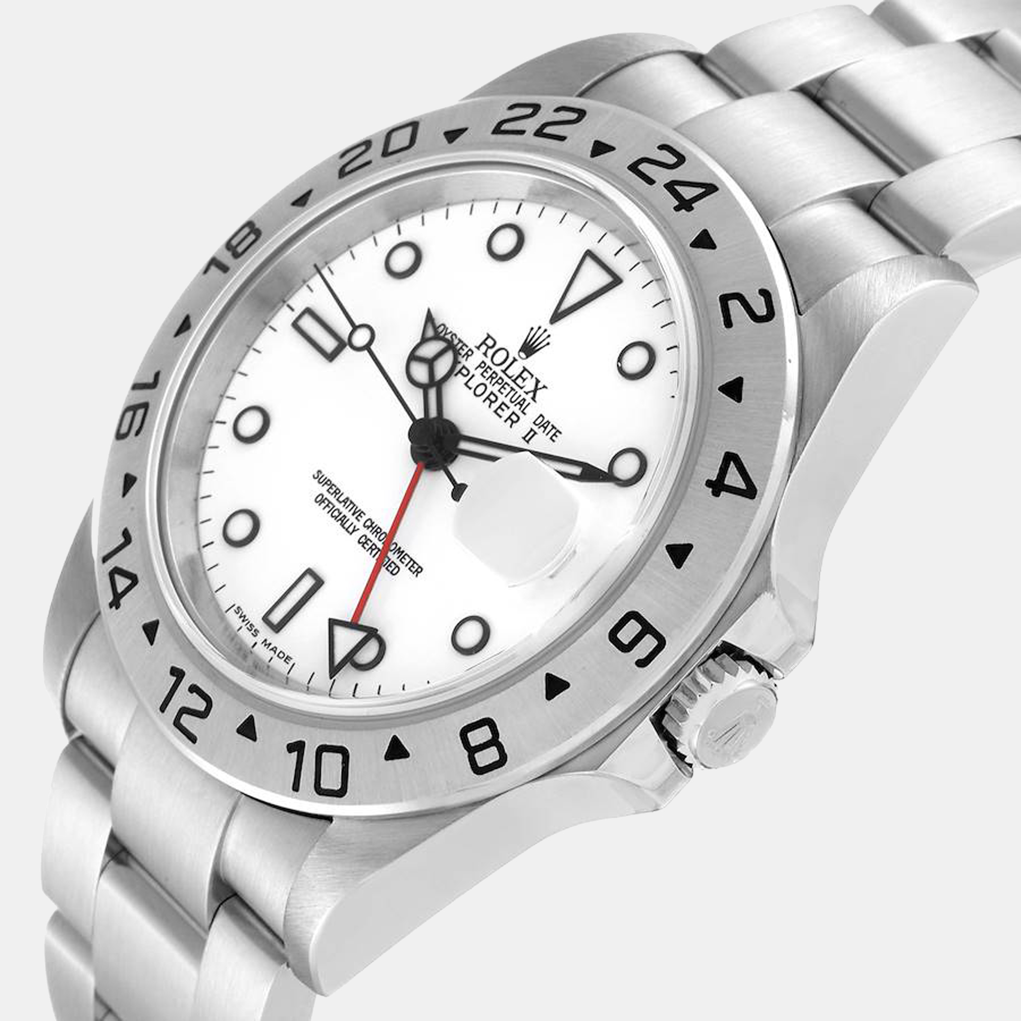 

Rolex Explorer II  Polar White Dial Steel Men's Watch 16570