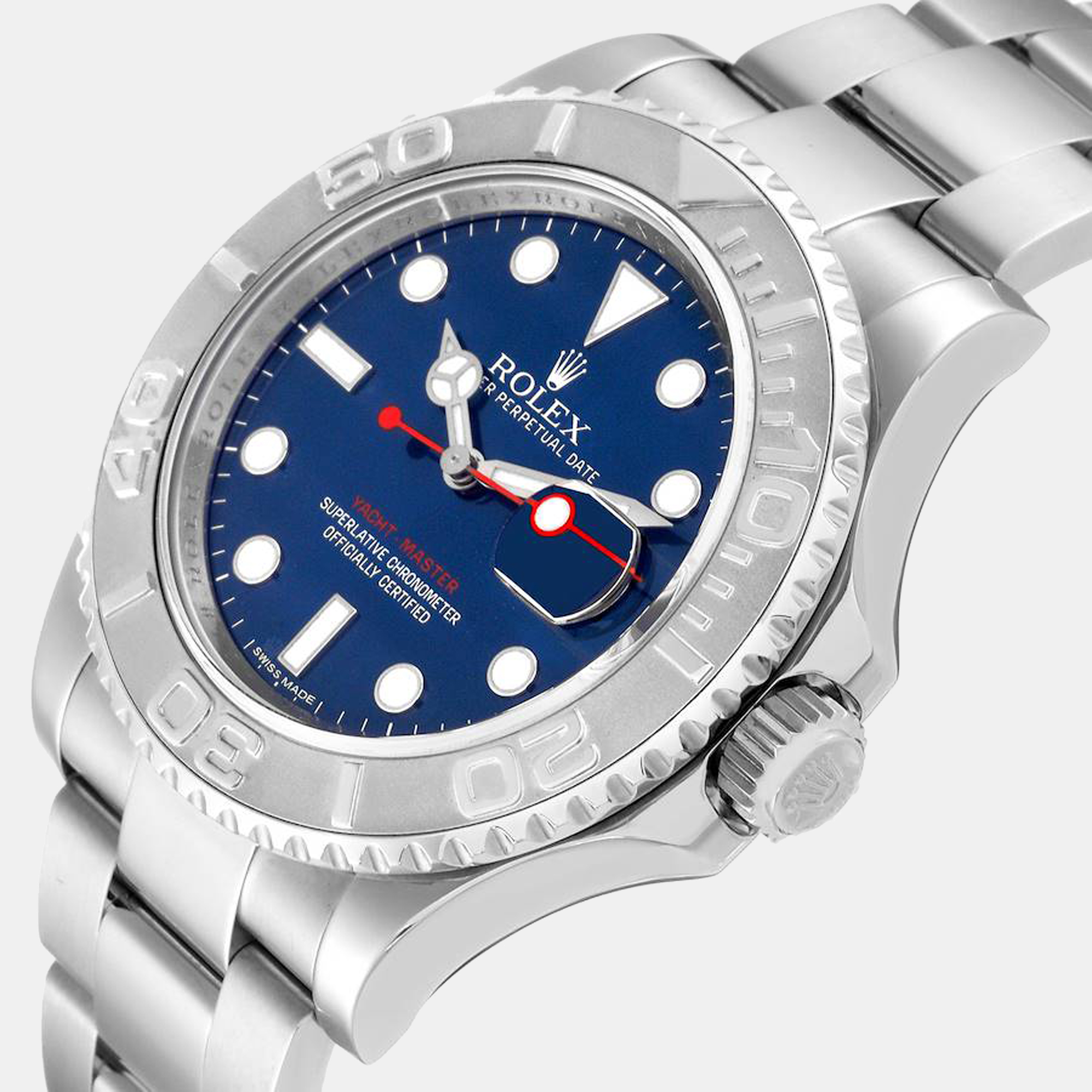 

Rolex Yachtmaster  Steel Platinum Blue Dial Men's Watch 116622