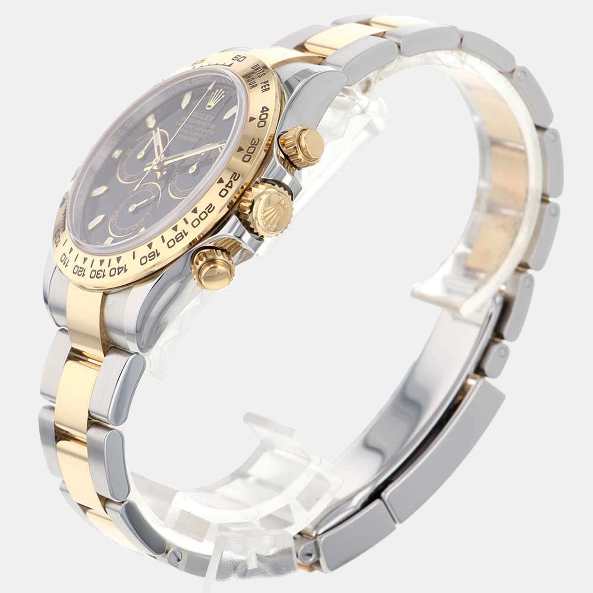 

Rolex Black 18K Yellow Gold And Stainless Steel Cosmograph Daytona 116503 Men's Wristwatch 40 mm