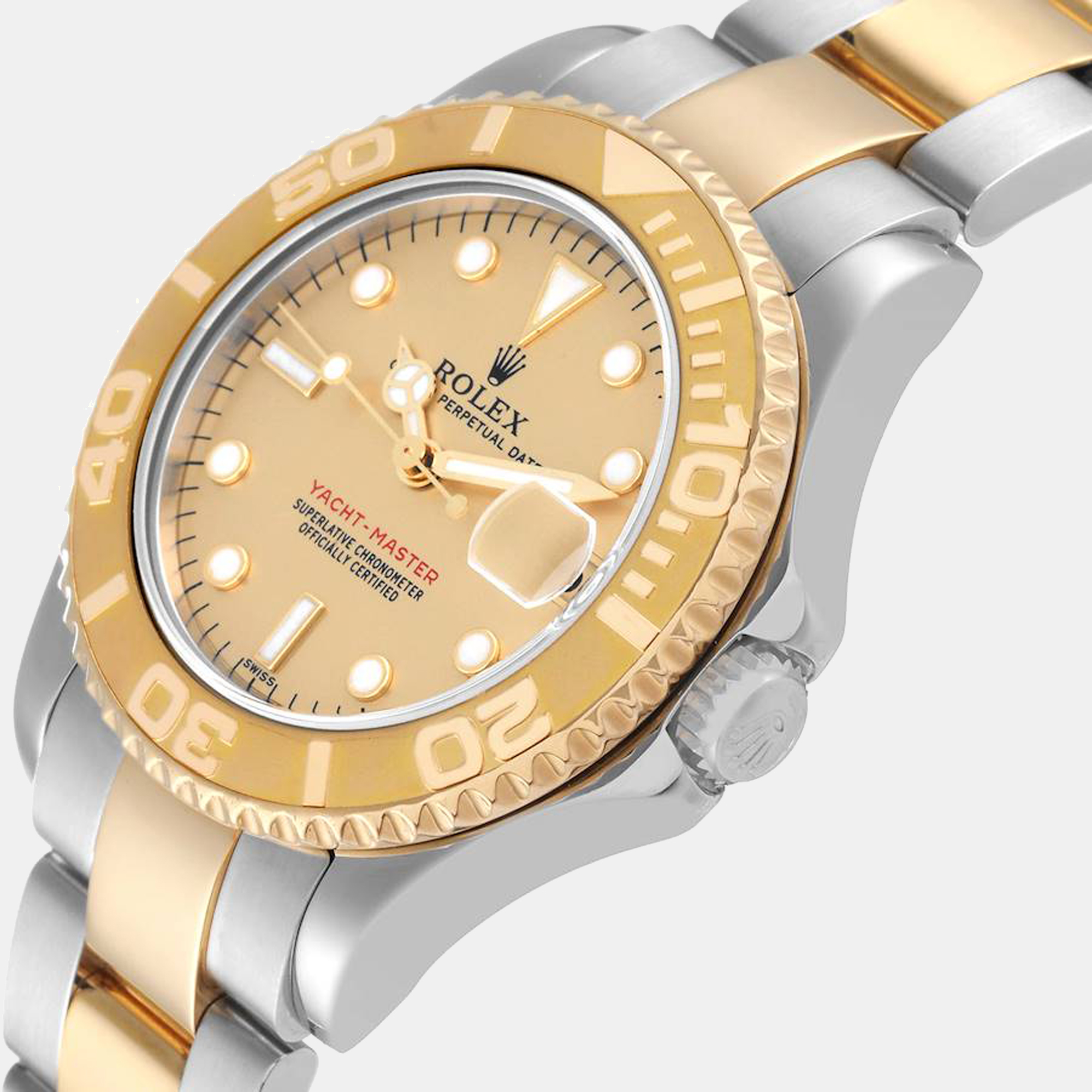 

Rolex Yachtmaster 35 Midsize Steel Yellow Gold Men's Watch 168623