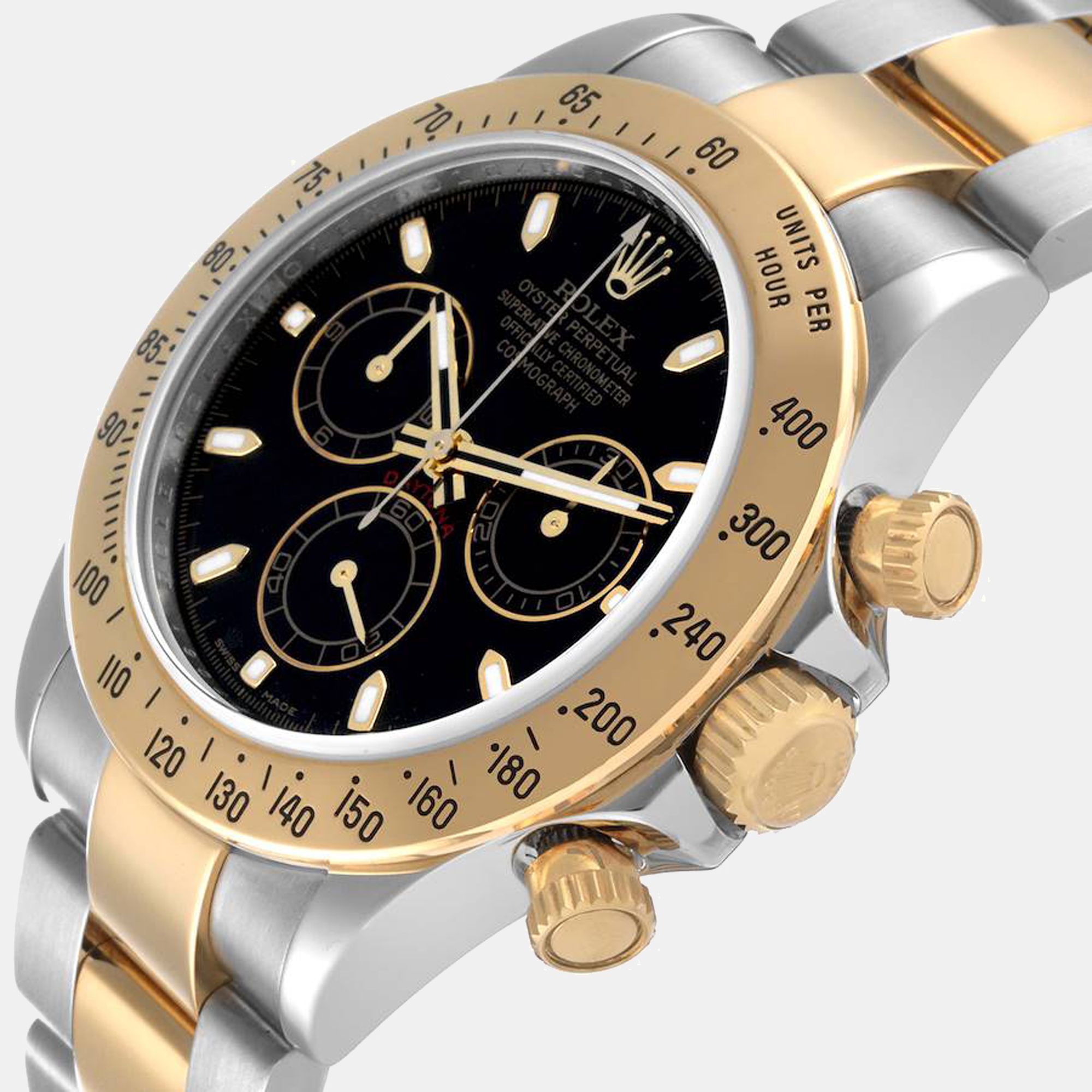 

Rolex Daytona Steel Yellow Gold Black Dial Men's Watch 116523