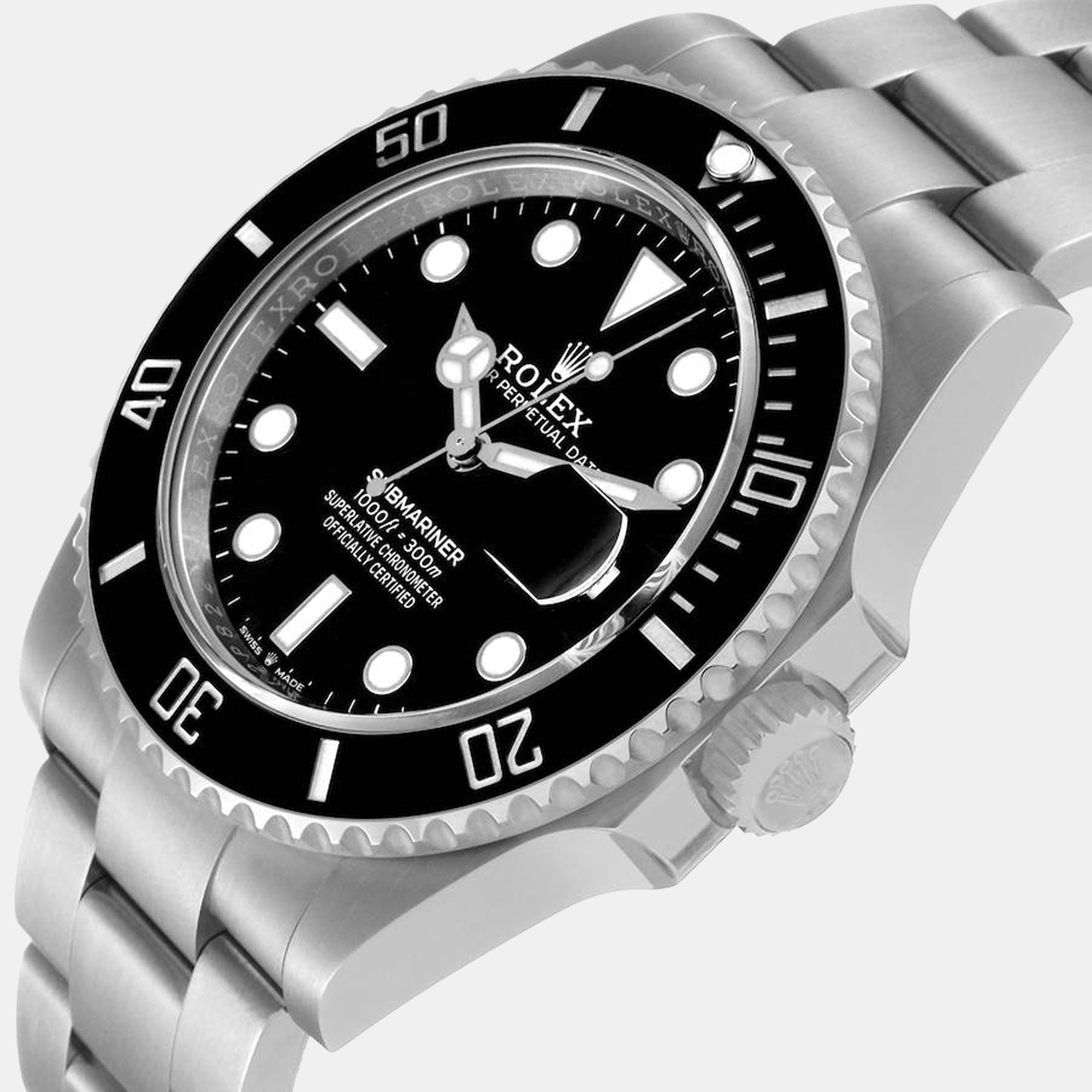 

Rolex Submariner Black Dial Ceramic Bezel Steel Men's Watch 126610