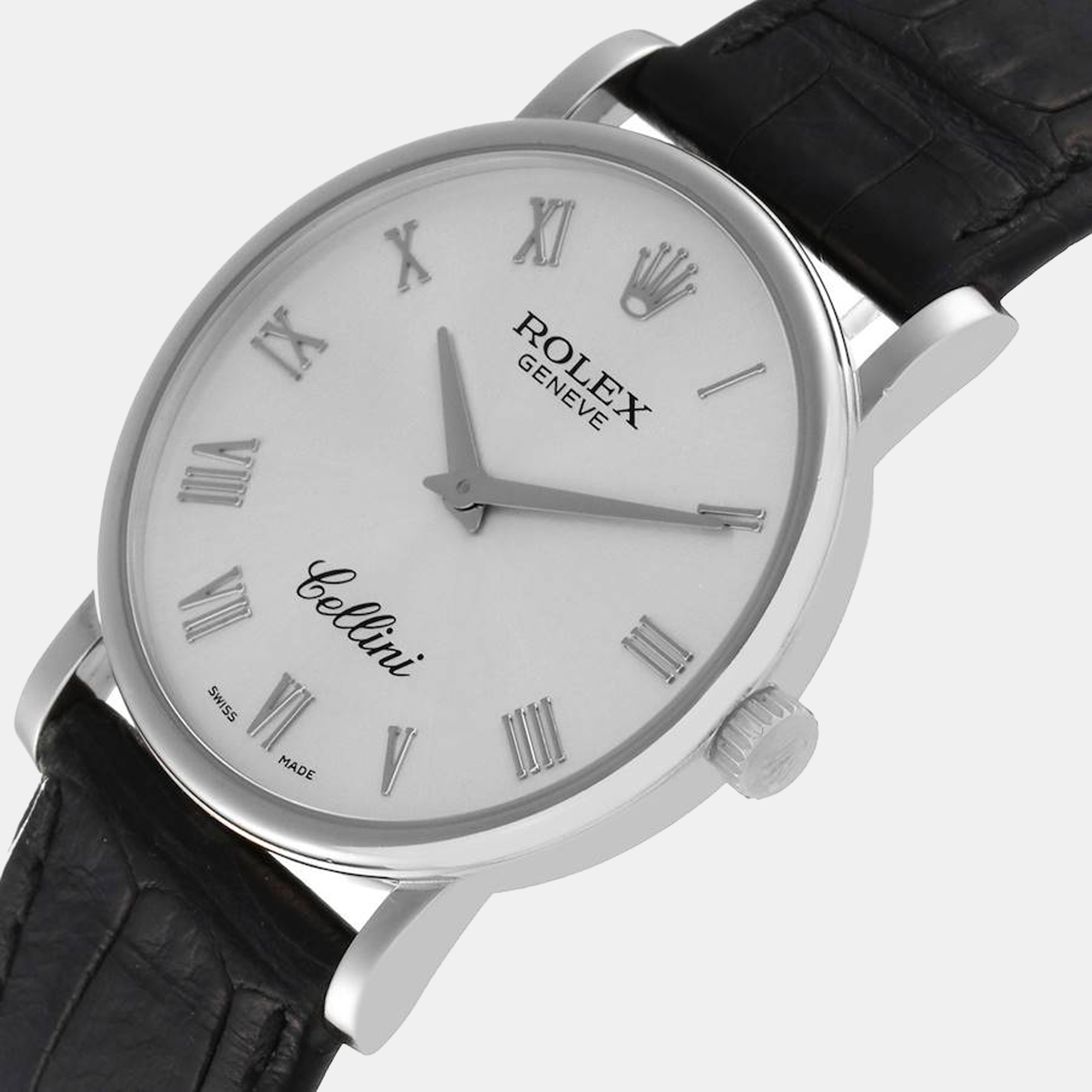 

Rolex Cellini Classic White Gold Silver Dial Men's Watch 5115