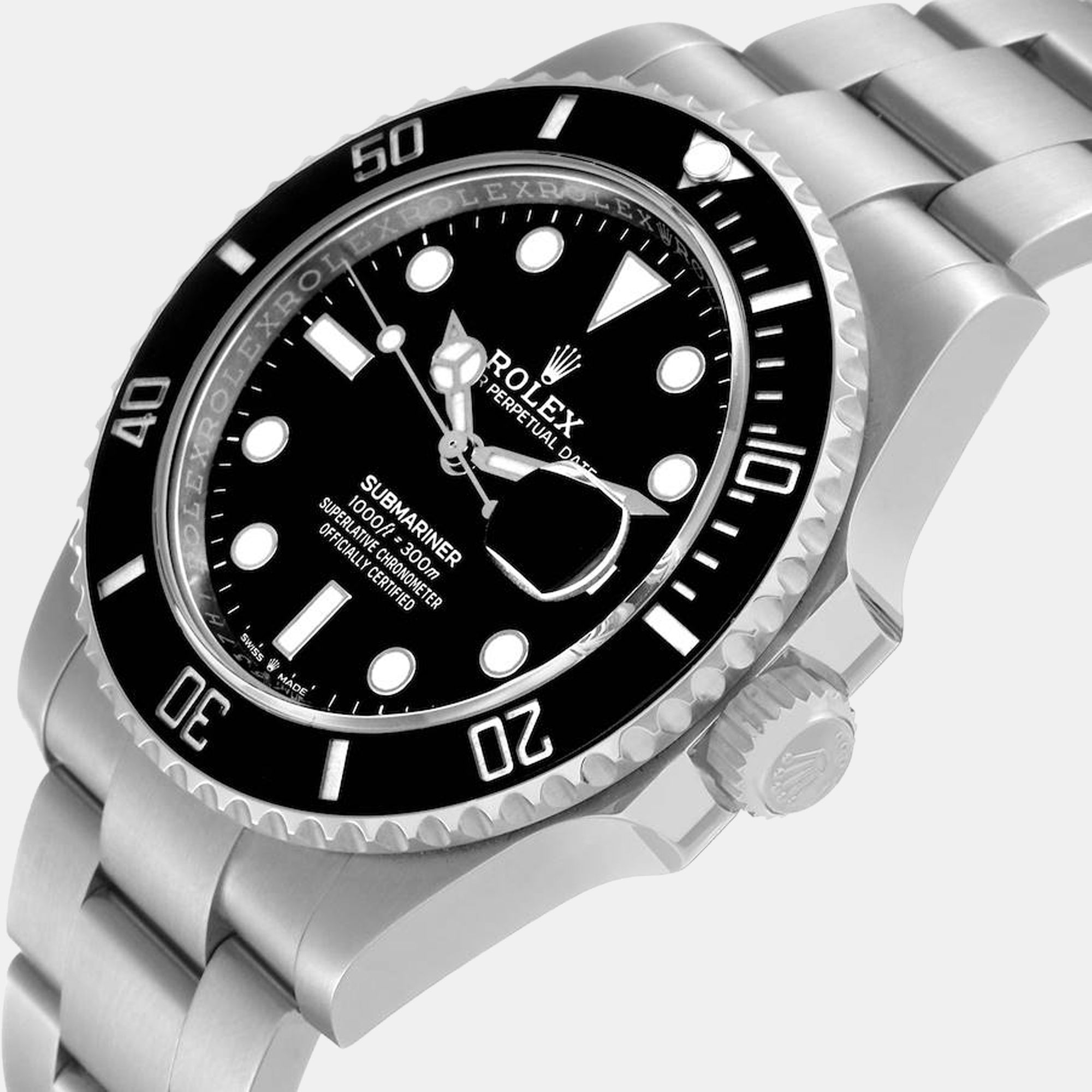 

Rolex Submariner Black Dial Ceramic Bezel Steel Men's Watch 126610