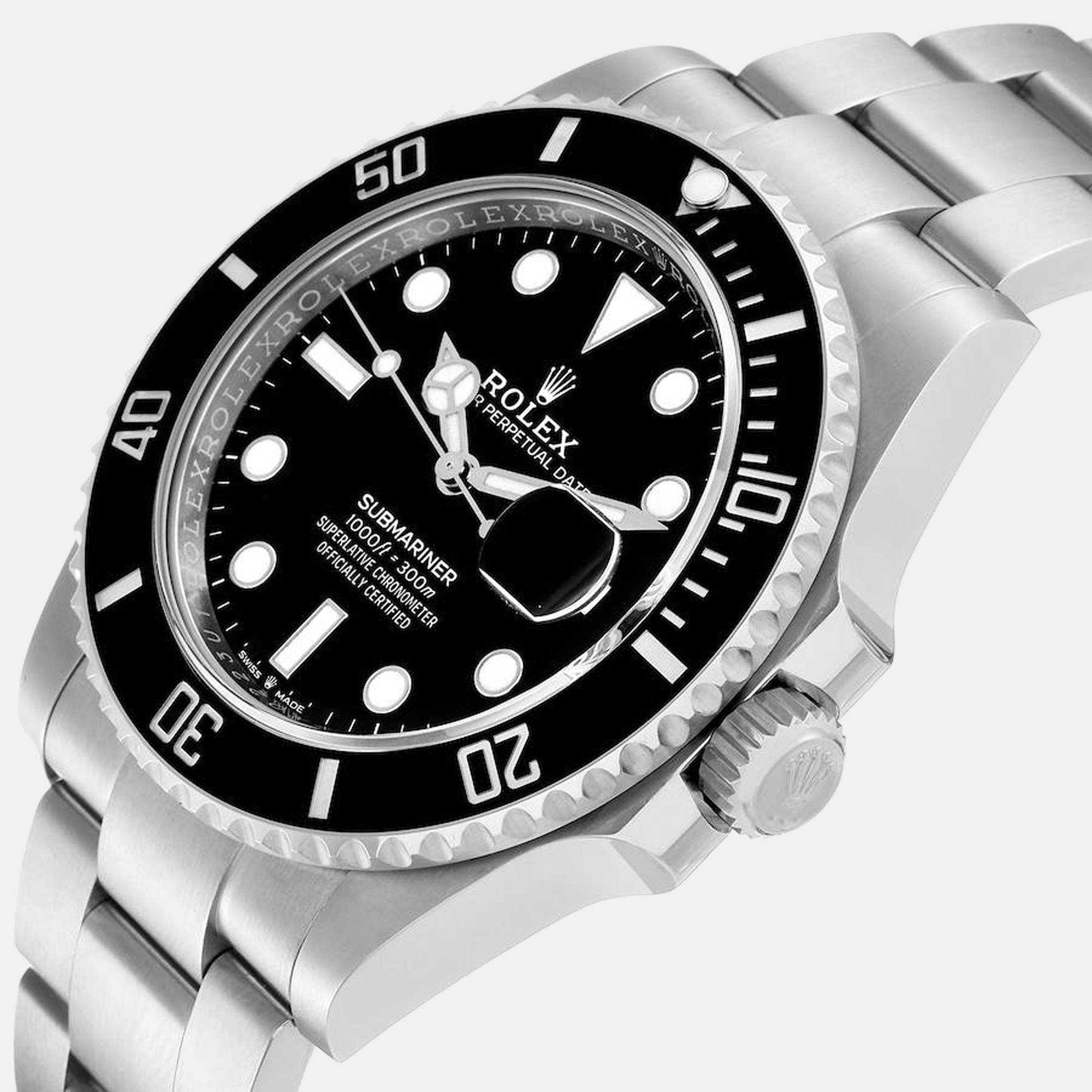 

Rolex Submariner Black Dial Ceramic Bezel Steel Men's Watch 126610