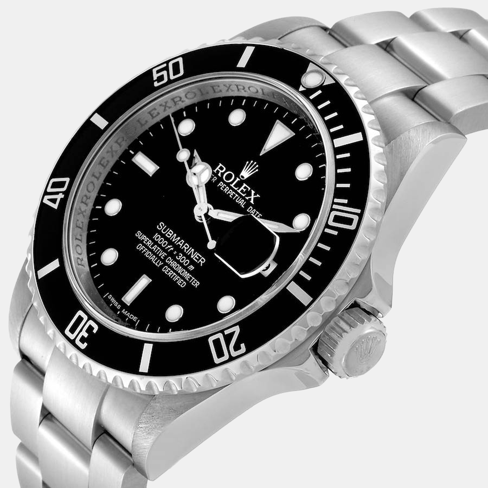 

Rolex Submariner Date  Black Dial Steel Men's Watch 16610