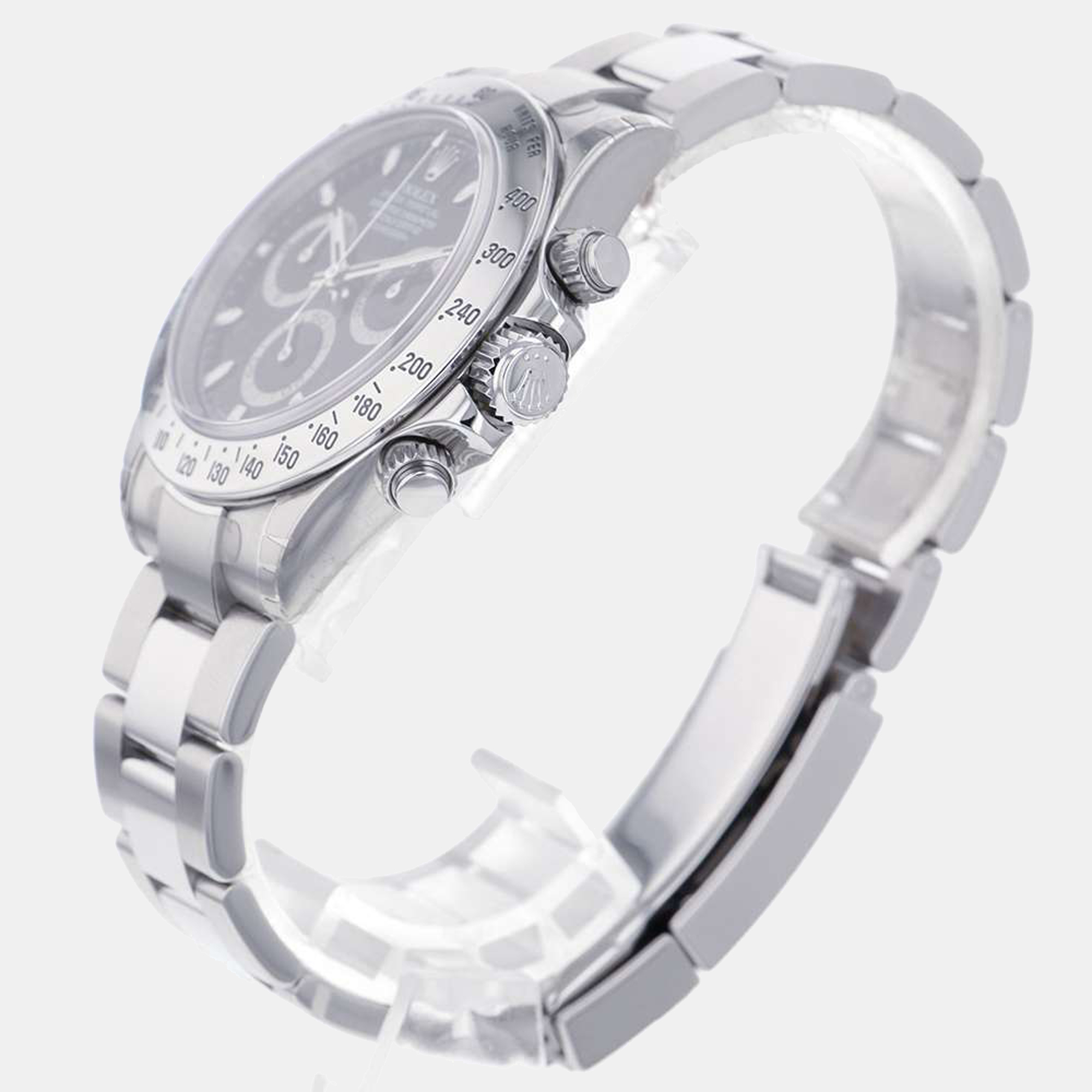 

Rolex Black Stainless Steel Cosmograph Daytona 116520 Men's Wristwatch 40 mm