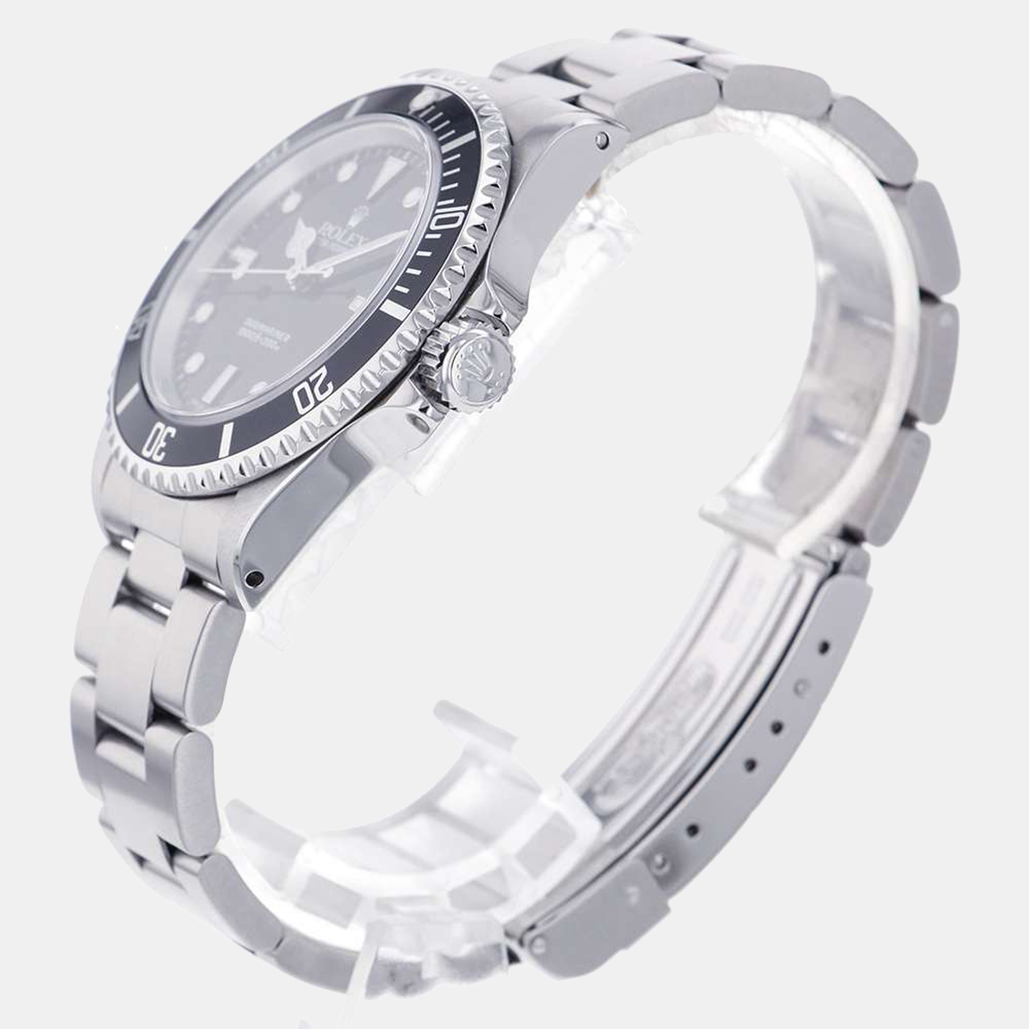 

Rolex Black Stainless Steel Submariner 14060 Men's Wristwatch 40 mm