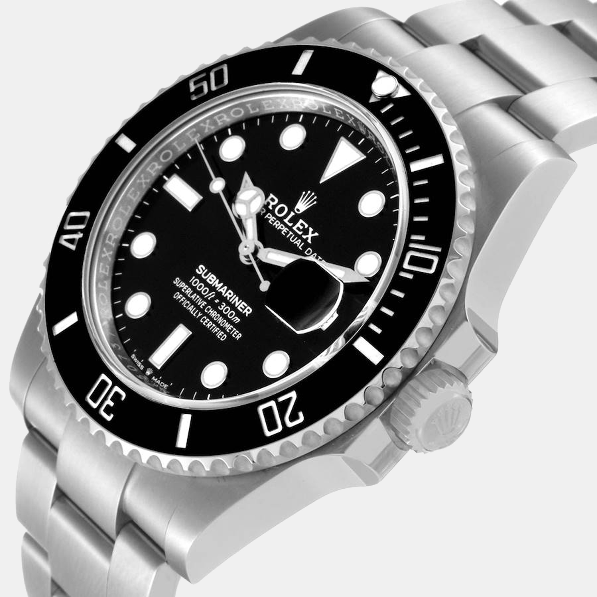 

Rolex Submariner Black Dial Ceramic Bezel Steel Men's Watch 126610