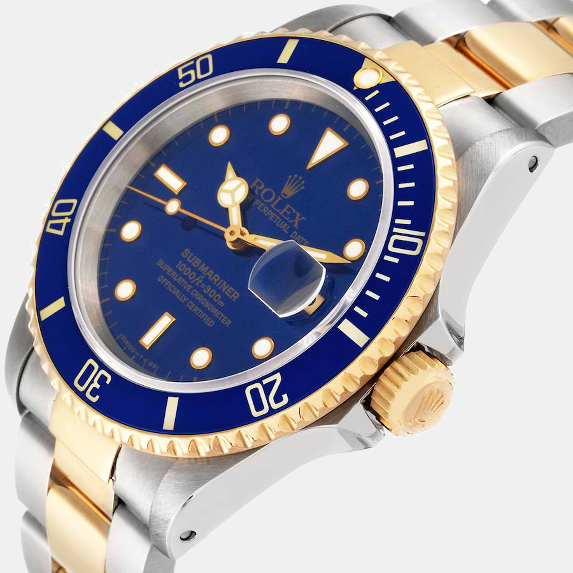 

Rolex Submariner Blue Dial Steel Yellow Gold Men's Watch 16613
