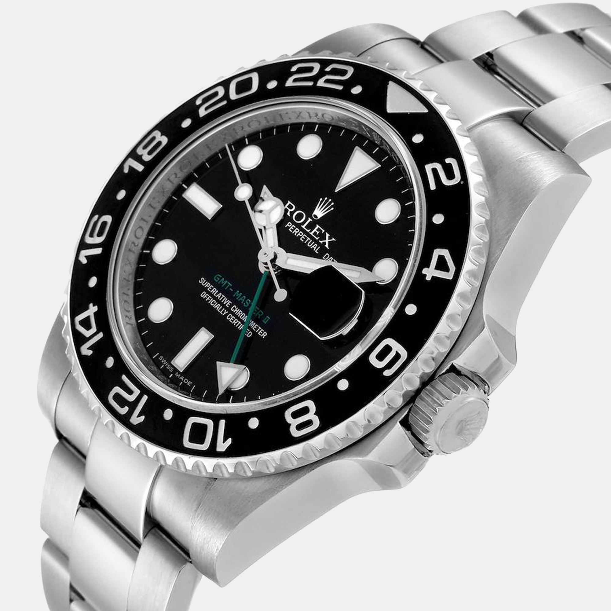 

Rolex GMT Master II Black Dial Ceramic Bezel Steel Men's Watch 116710