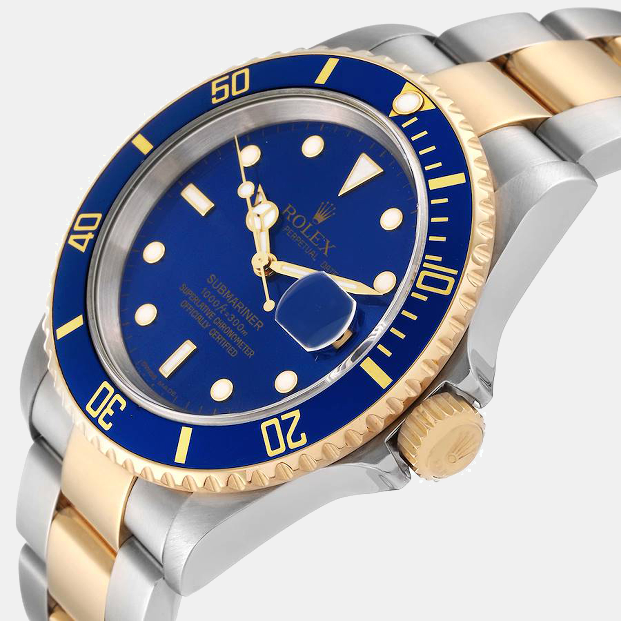 

Rolex Submariner Blue Dial Steel Yellow Gold Men's Watch 16613