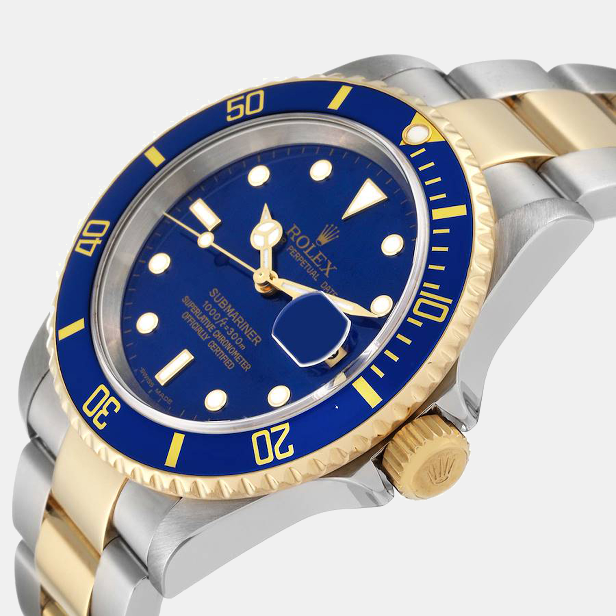 

Rolex Submariner Blue Dial Steel Yellow Gold Men's Watch 16613