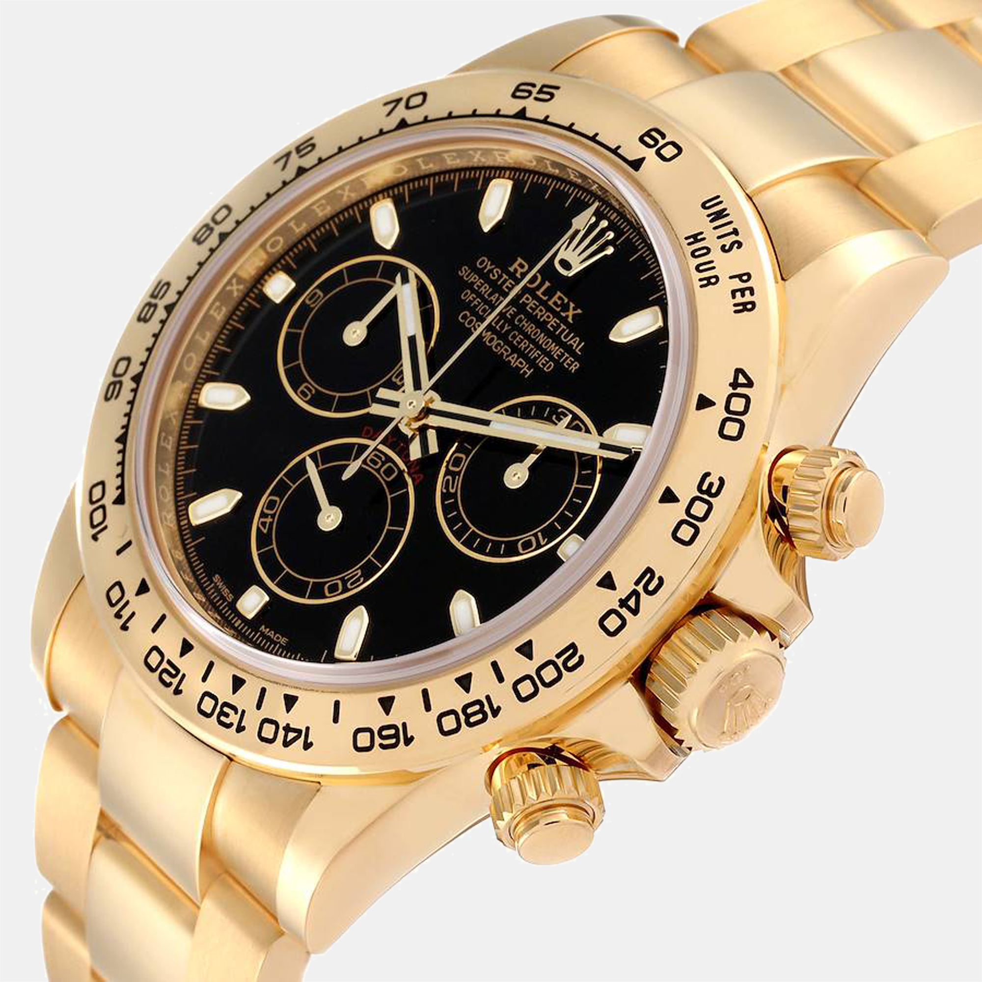 

Rolex Daytona Yellow Gold Black Dial Mens Watch 116508