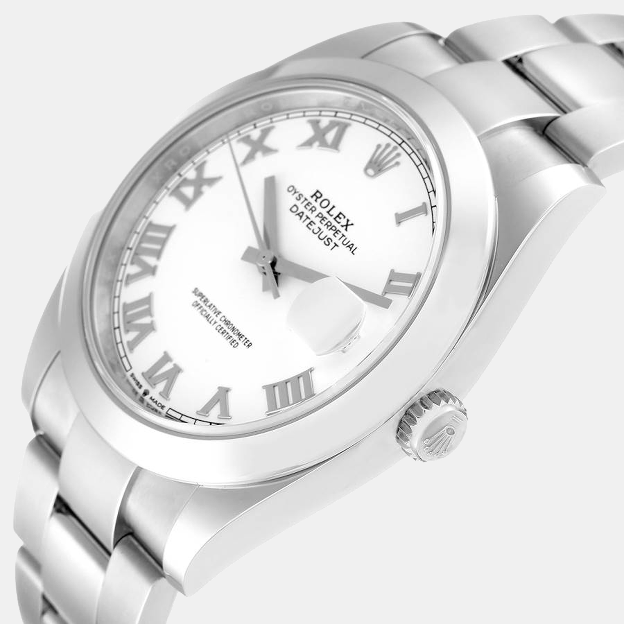 

Rolex Datejust 41 White Dial Stainless Steel Mens Watch 126300