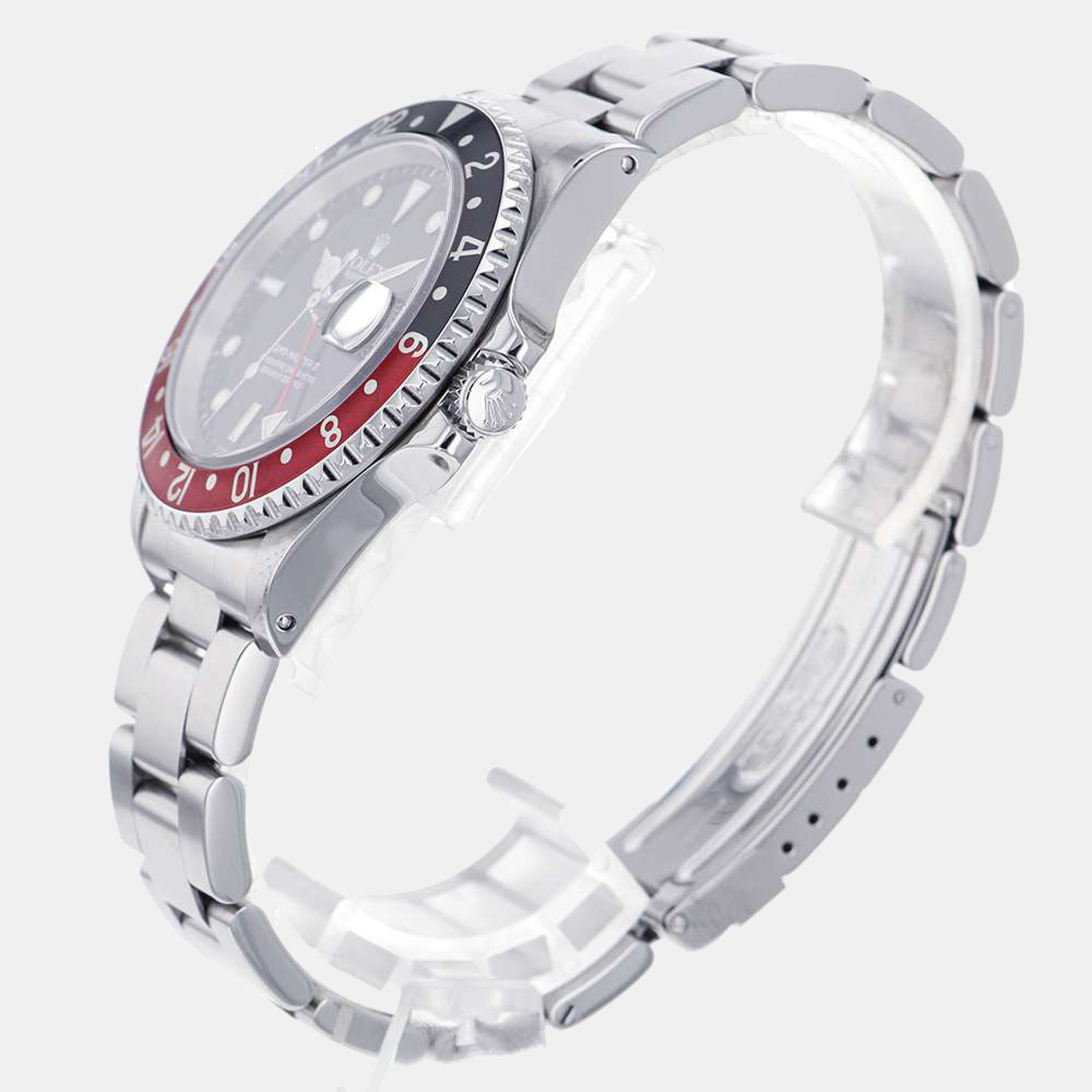 

Rolex Black Stainless Steel GMT-Master II 16710 Men's Wristwatch 40 mm