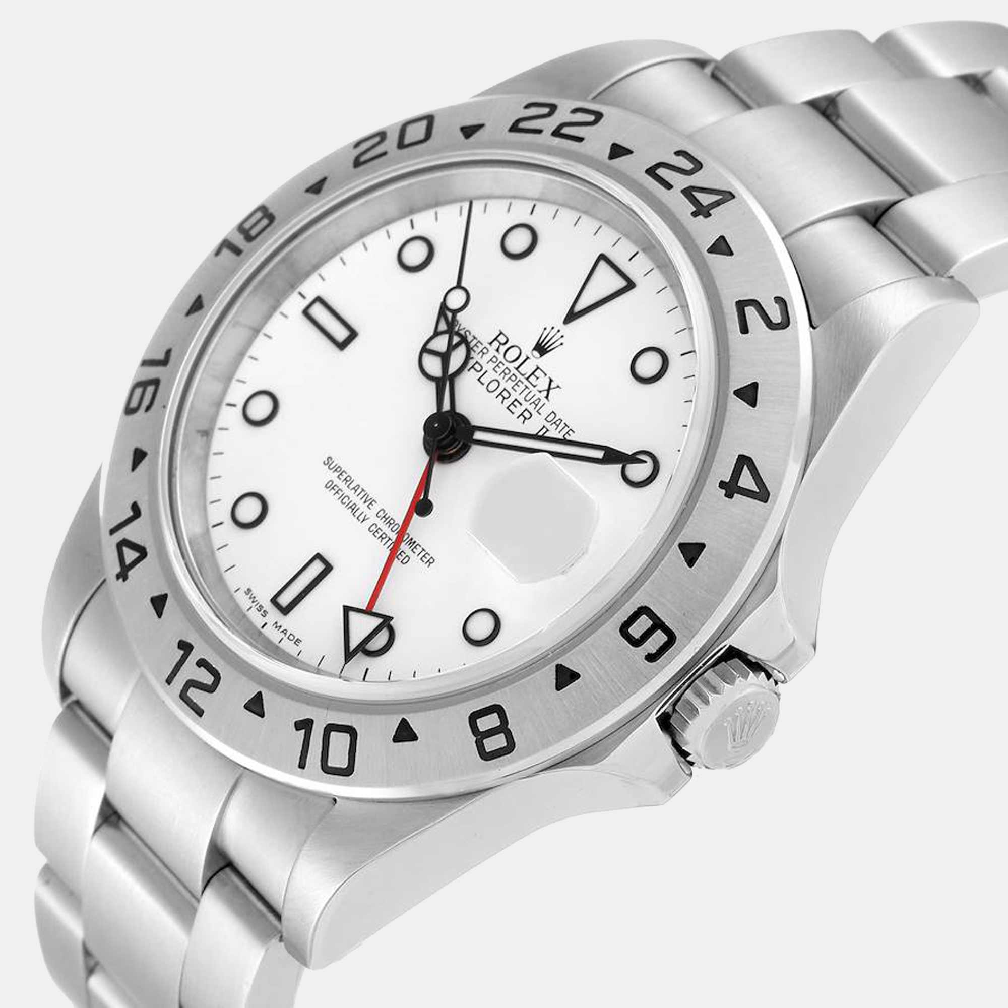 

Rolex Explorer II  Polar White Dial Steel Mens Watch 16570