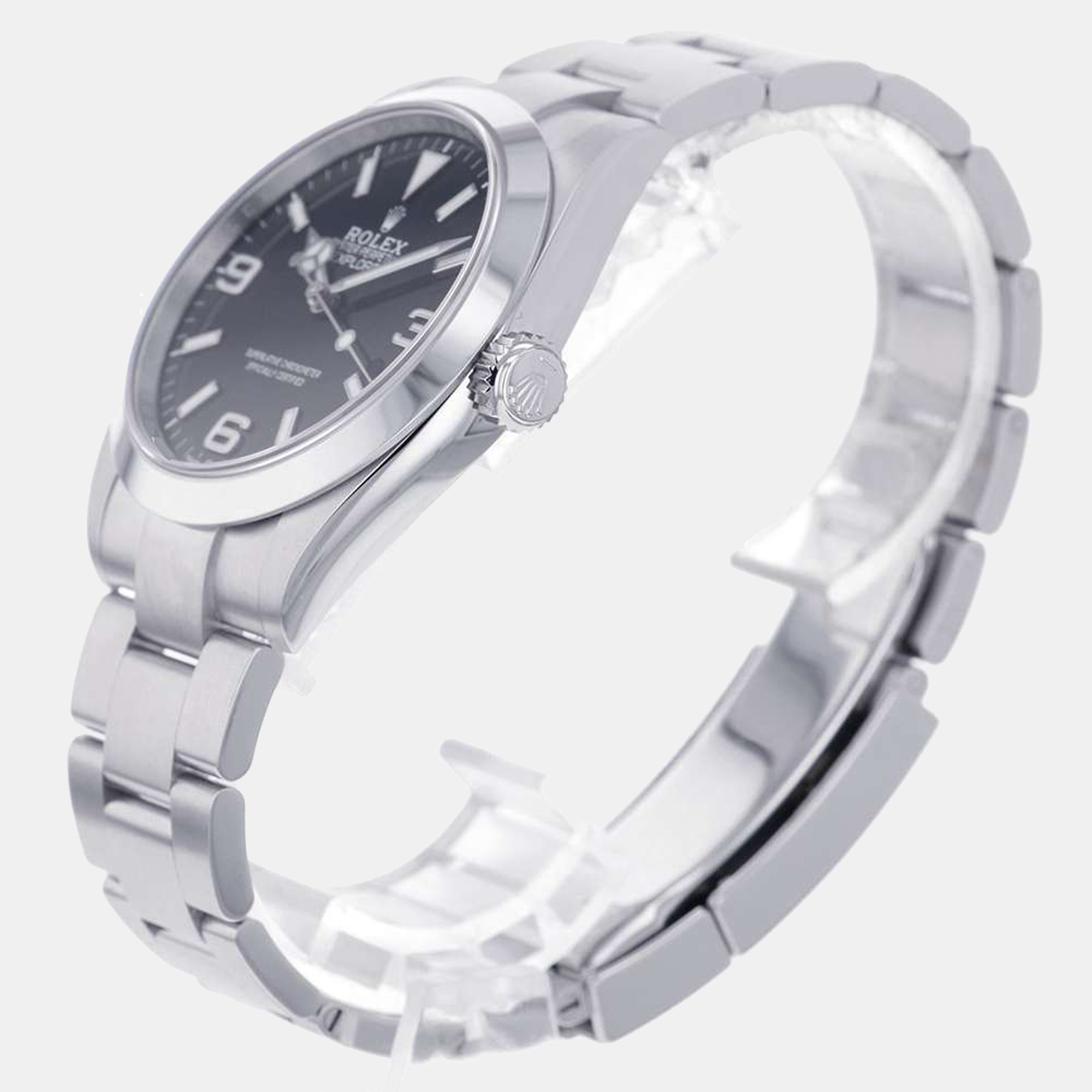 

Rolex Black Stainless Steel Explorer 224270 Men's Wristwatch 40 mm