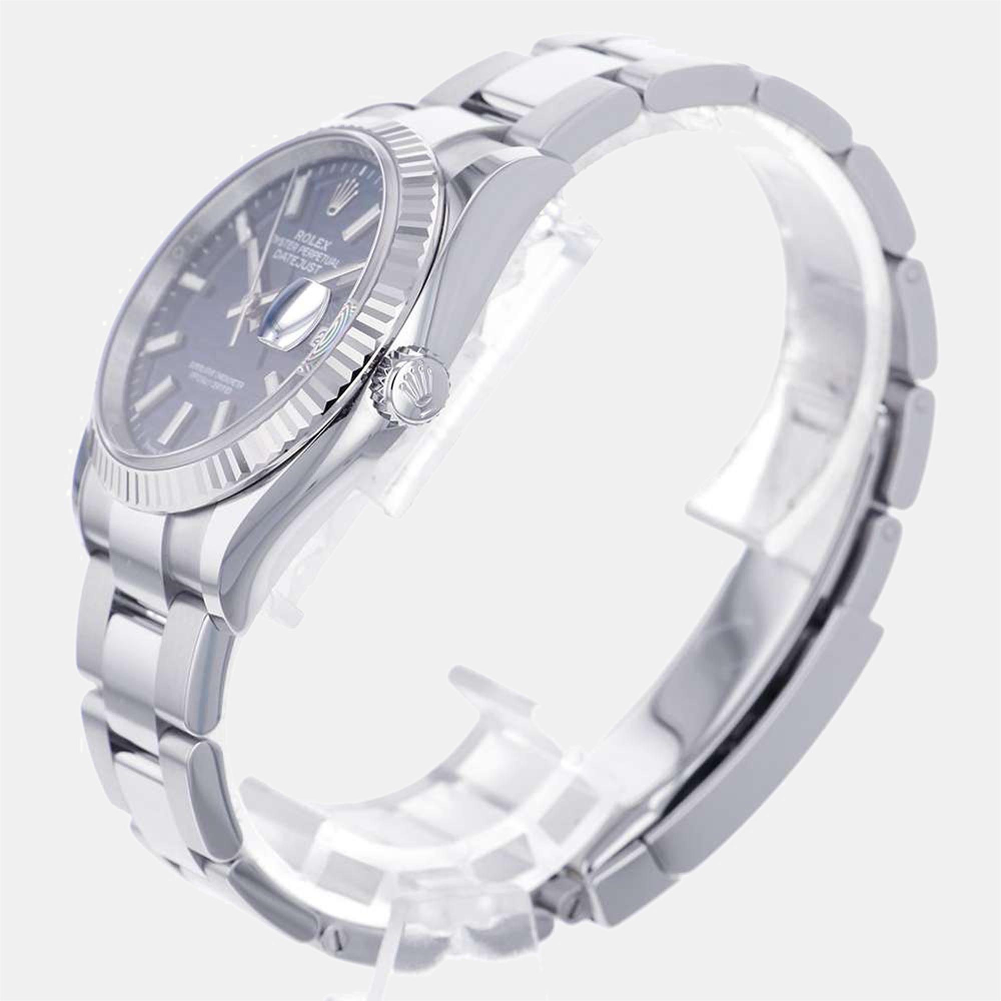 

Rolex Blue Stainless Steel Datejust 126234 Men's Wristwatch 36 mm