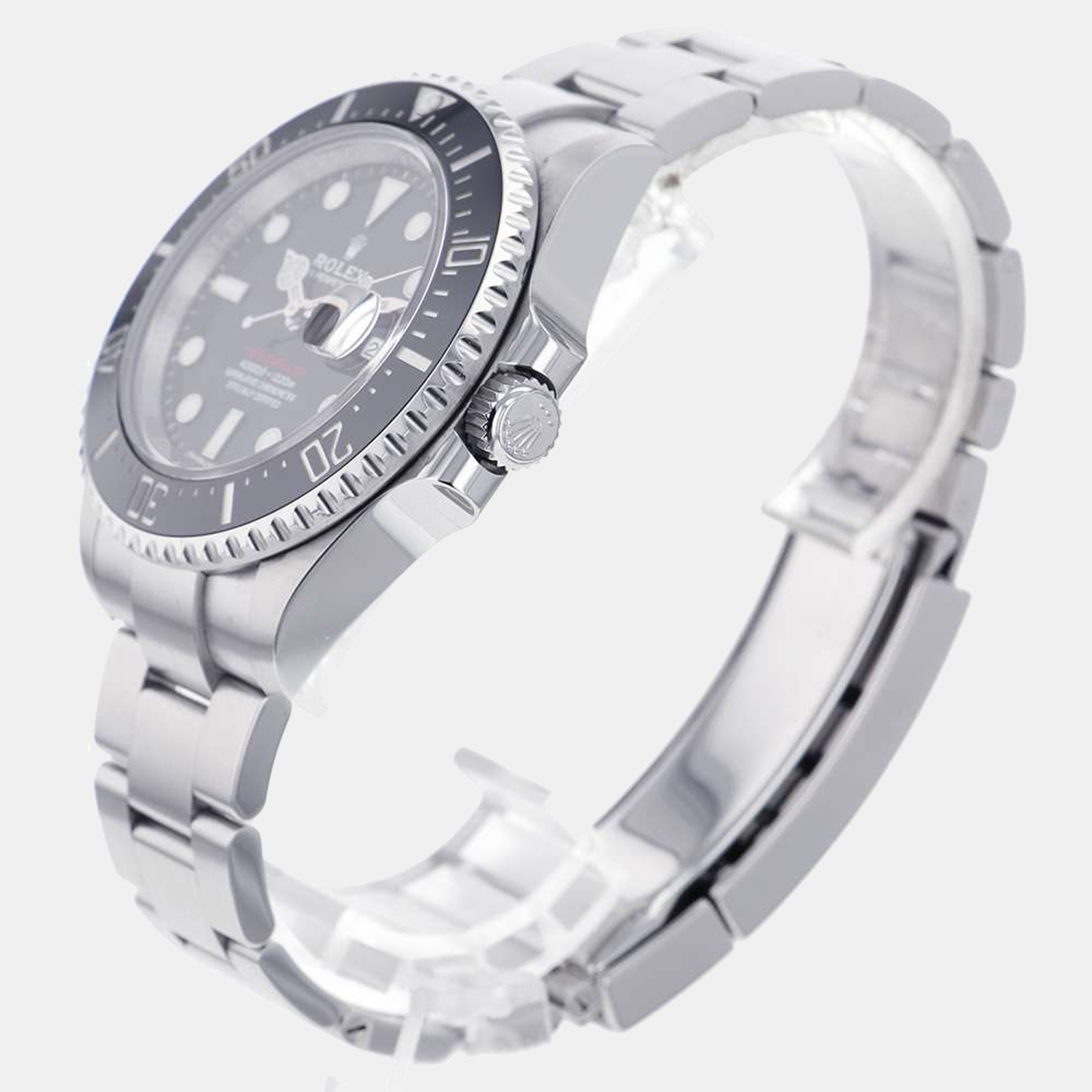 

Rolex Black Stainless Steel Sea-Dweller 126600 Men's Wristwatch 43 mm