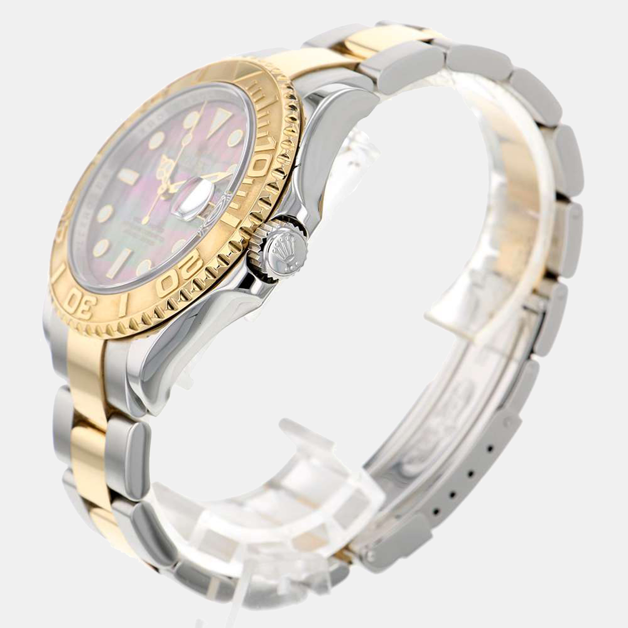 

Rolex MOP 18K Yellow Gold And Stainless Steel Yacht-Master 16623NC Men's Wristwatch 40 mm, Brown