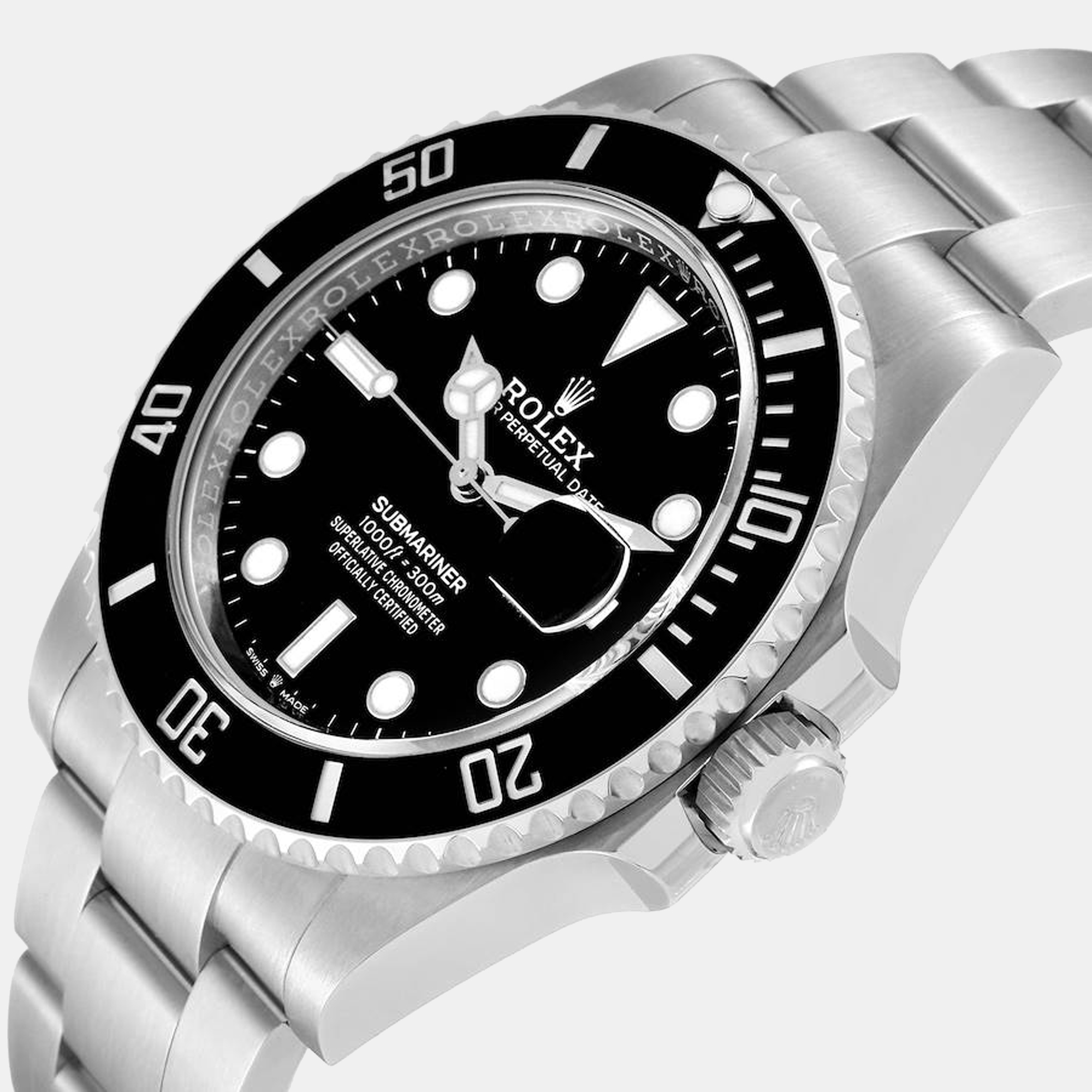 

Rolex Submariner Black Dial Ceramic Bezel Steel Mens Watch 126610