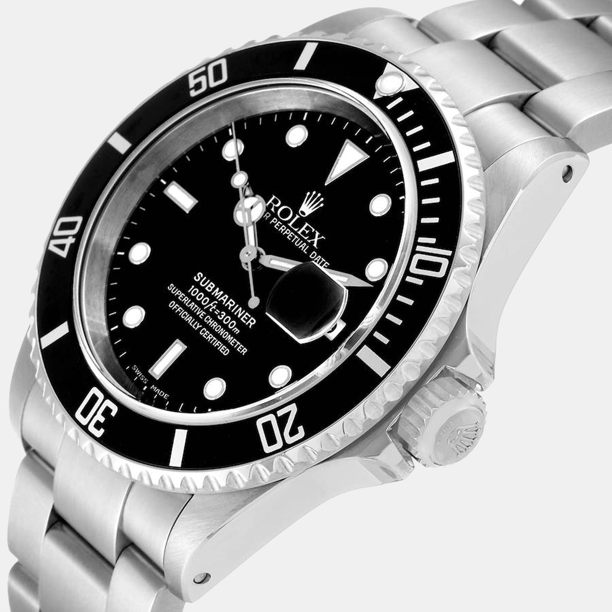 

Rolex Submariner Date Black Dial Steel Mens Watch 16610