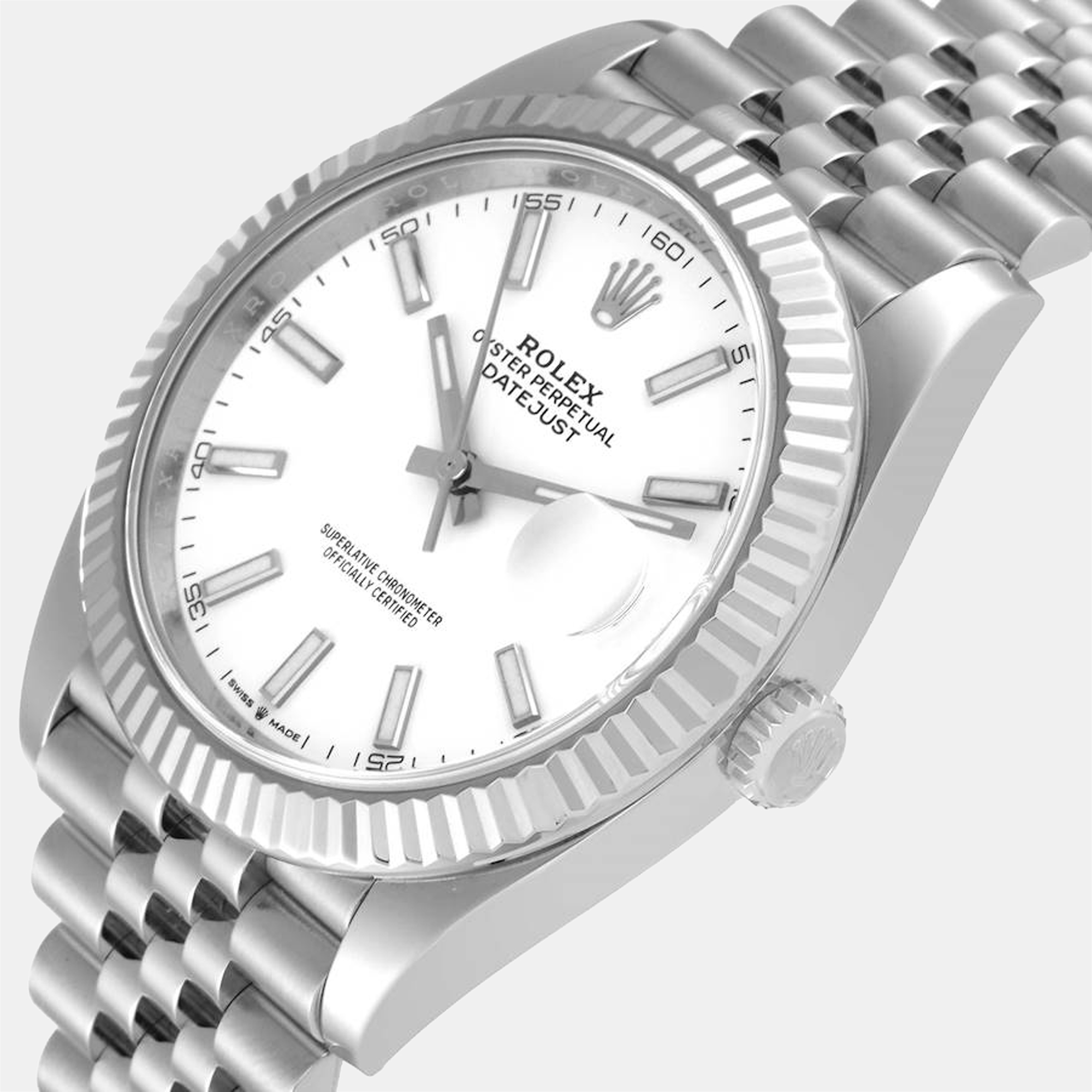 

Rolex Datejust 41 Steel White Dial Mens Watch 126334