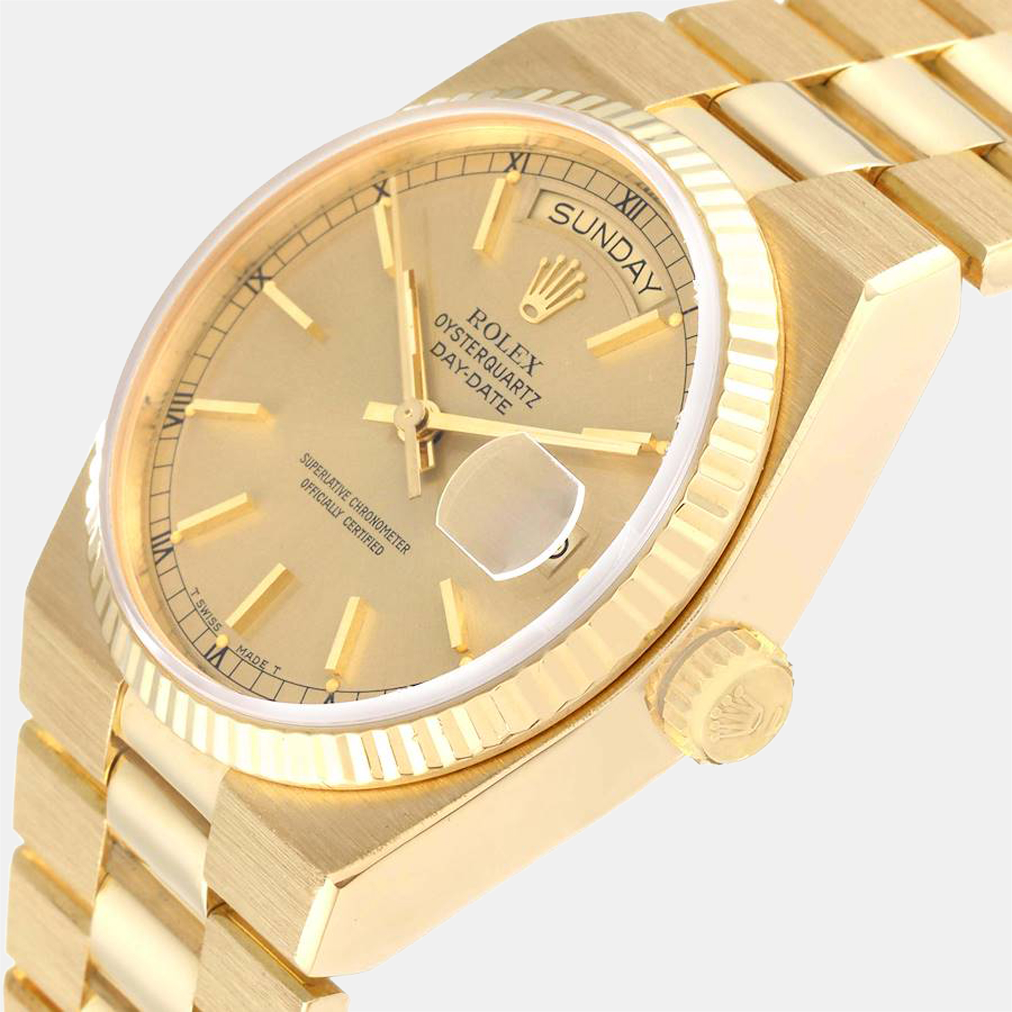 

Rolex Oysterquartz President Day-Date Yellow Gold Mens Watch 19018