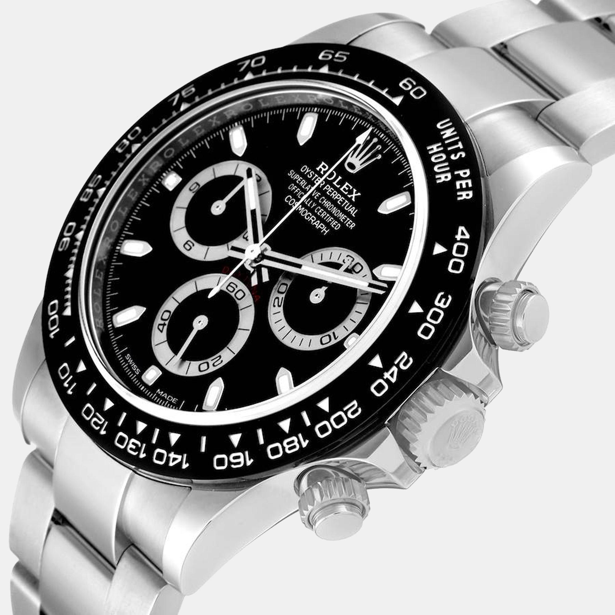 

Rolex Cosmograph Daytona Ceramic Bezel Black Dial Mens Watch 116500