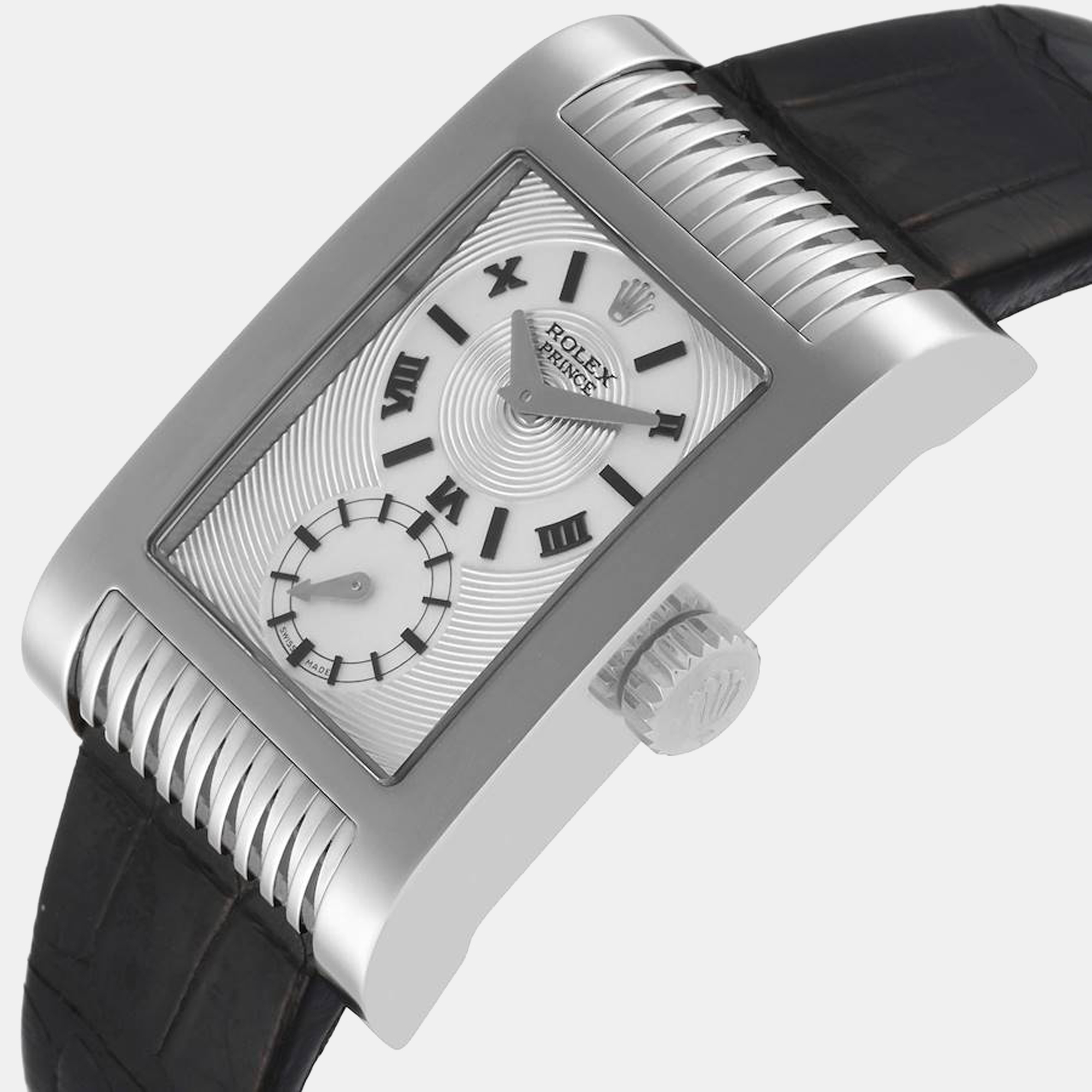 

Rolex Cellini Prince White Gold Silver Dial Mens Watch 5441