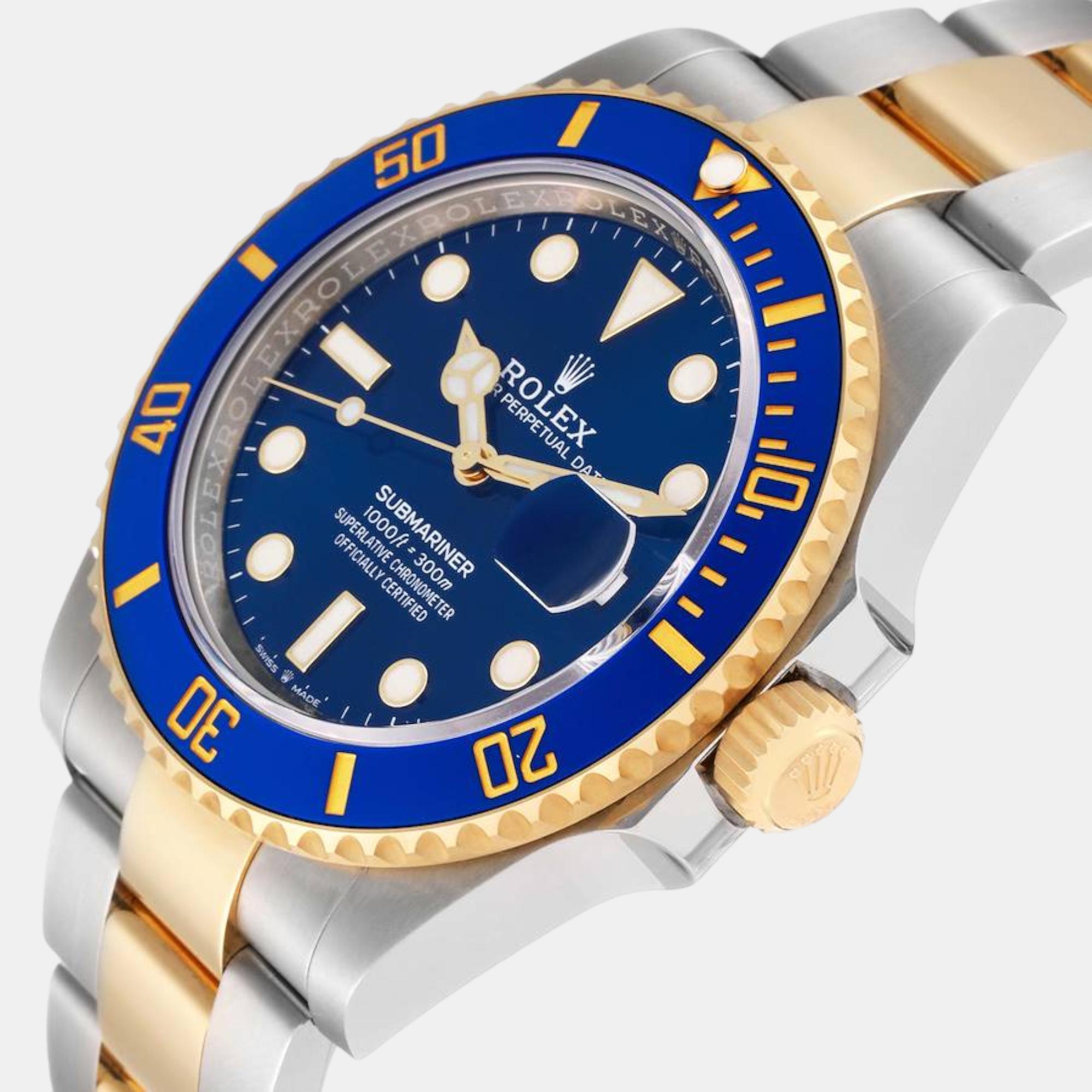 

Rolex Submariner 41 Steel Yellow Gold Blue Dial Mens Watch 126613