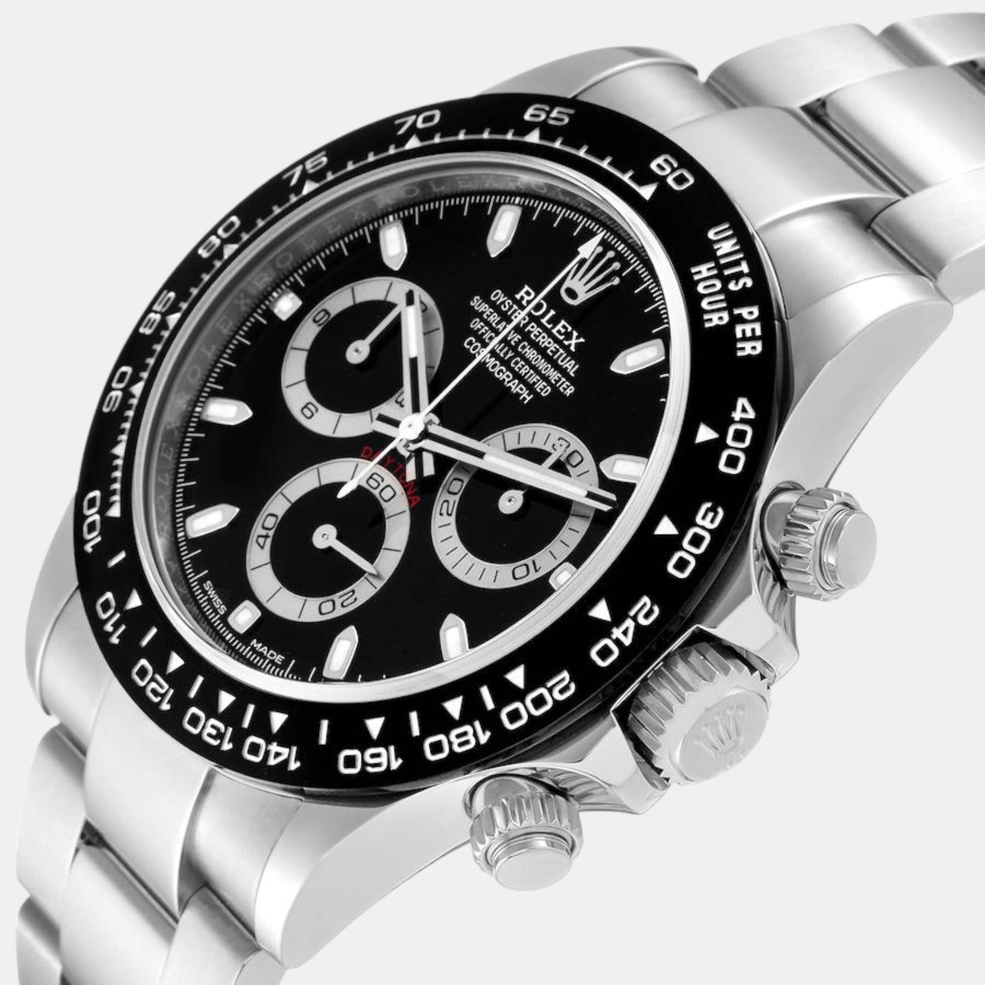 

Rolex Cosmograph Daytona Ceramic Bezel Black Dial Mens Watch 116500