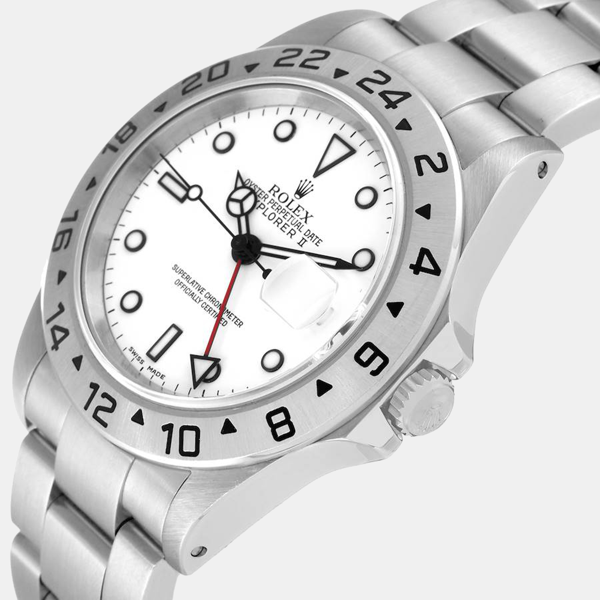 

Rolex Explorer II  Polar White Dial Steel Mens Watch 16570