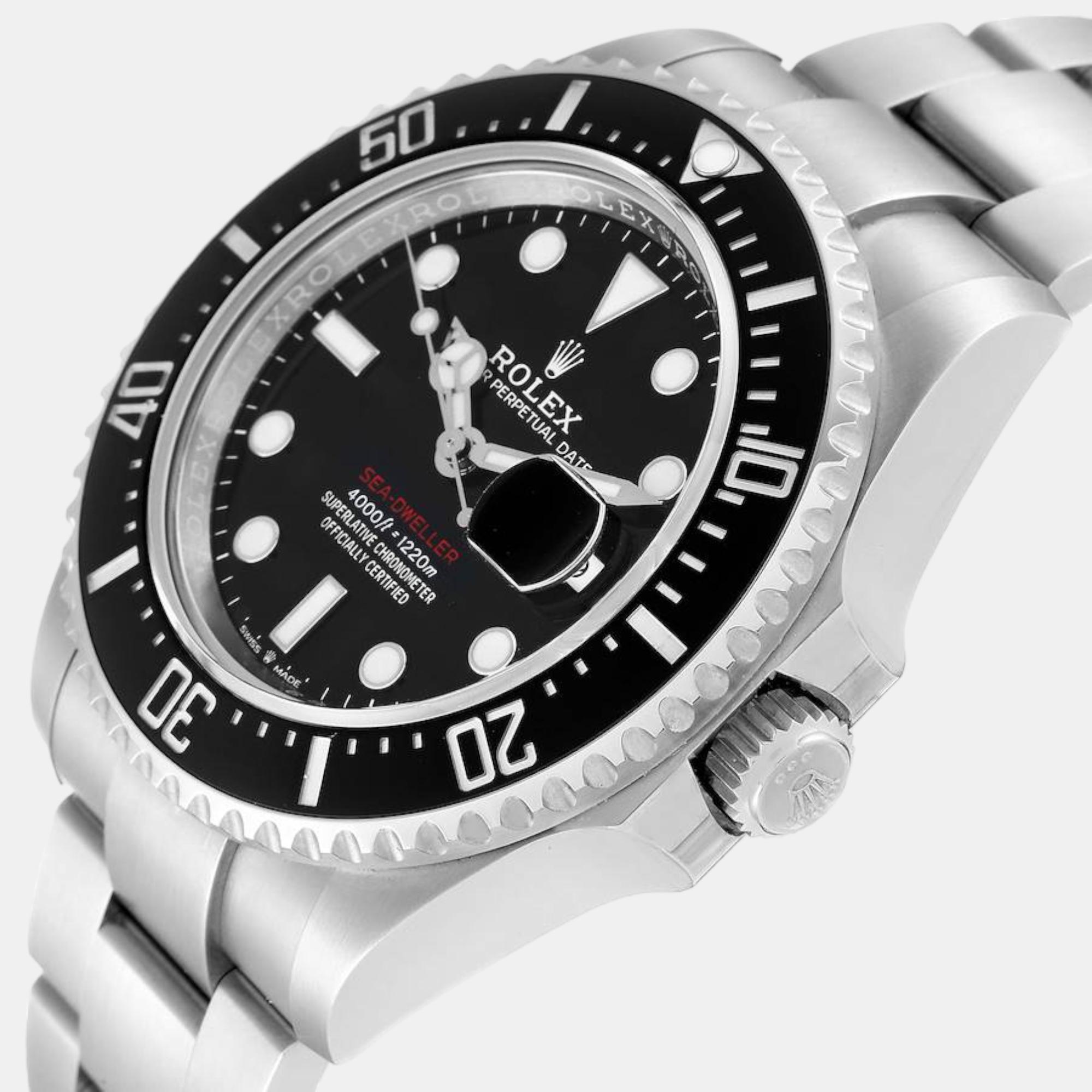 

Rolex Seadweller  50th Anniversary Steel Mens Watch 126600, Black