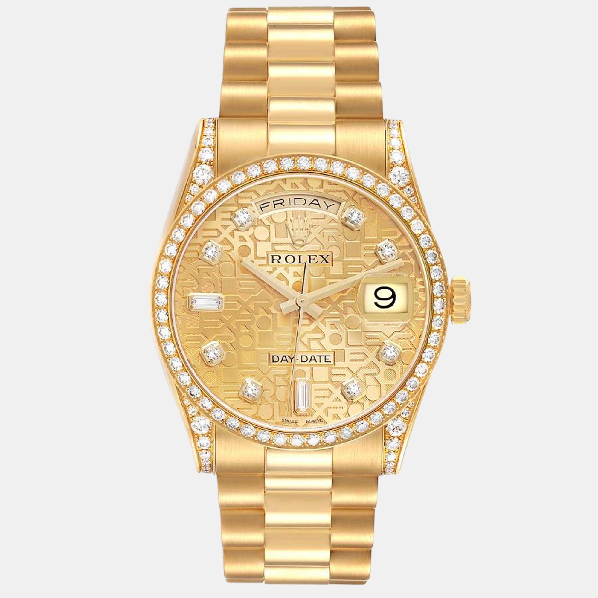 Embrace opulence with an authentic Rolex timepiece. A masterpiece of craftsmanship it exudes elegance with its iconic design Swiss precision and exquisite materials keeping your style always classy.