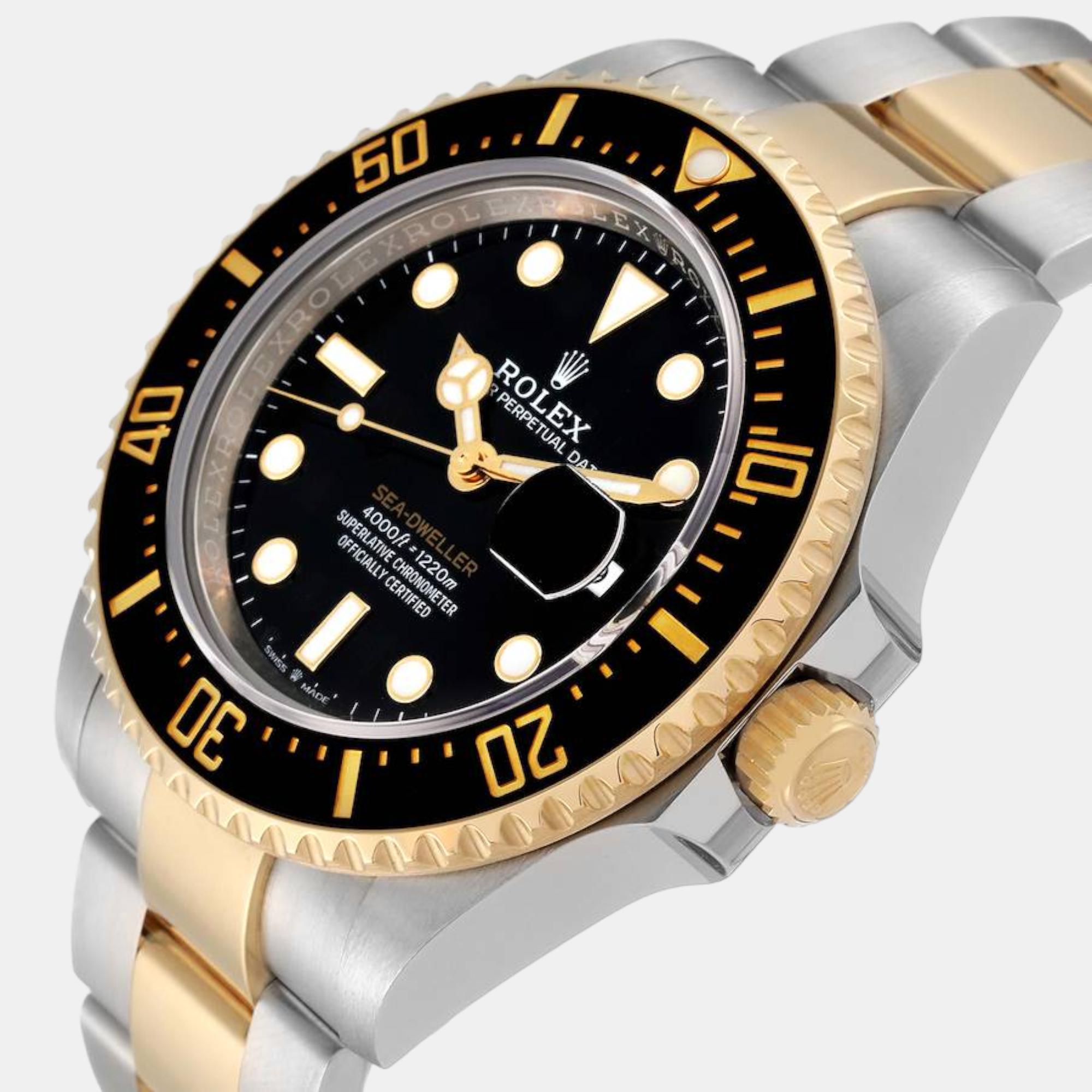 

Rolex Seadweller Black Dial Steel Yellow Gold Men's Watch 126603 43 mm