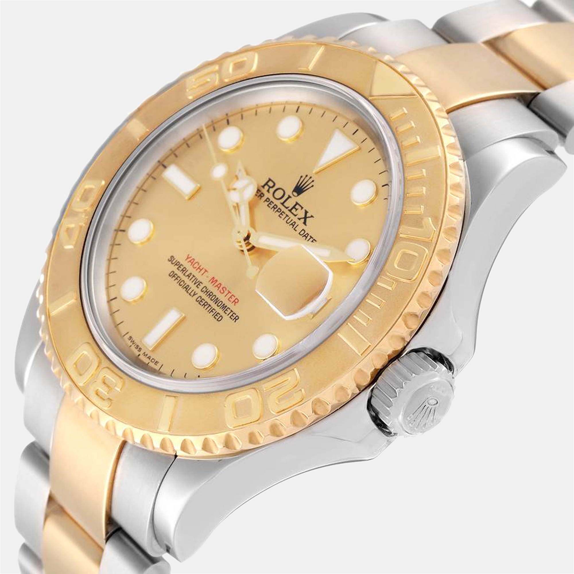 

Rolex Yachtmaster Steel Yellow Gold Champagne Dial Men's Watch 16623 40 mm