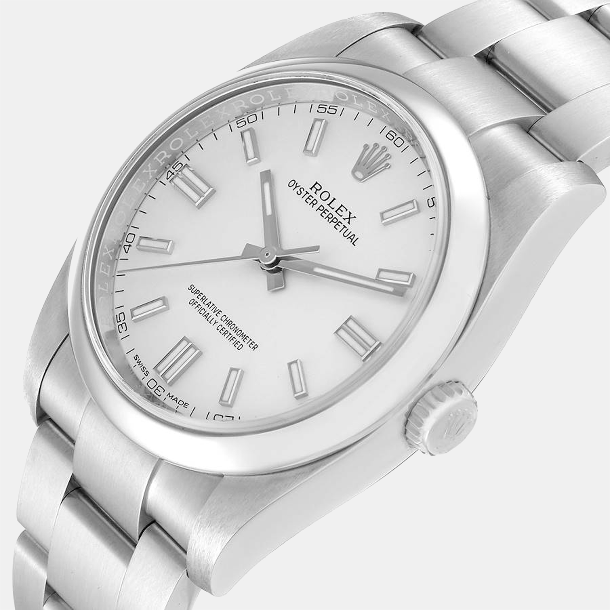 

Rolex Oyster Perpetual Silver Dial Steel Men's Watch 116000 36 mm