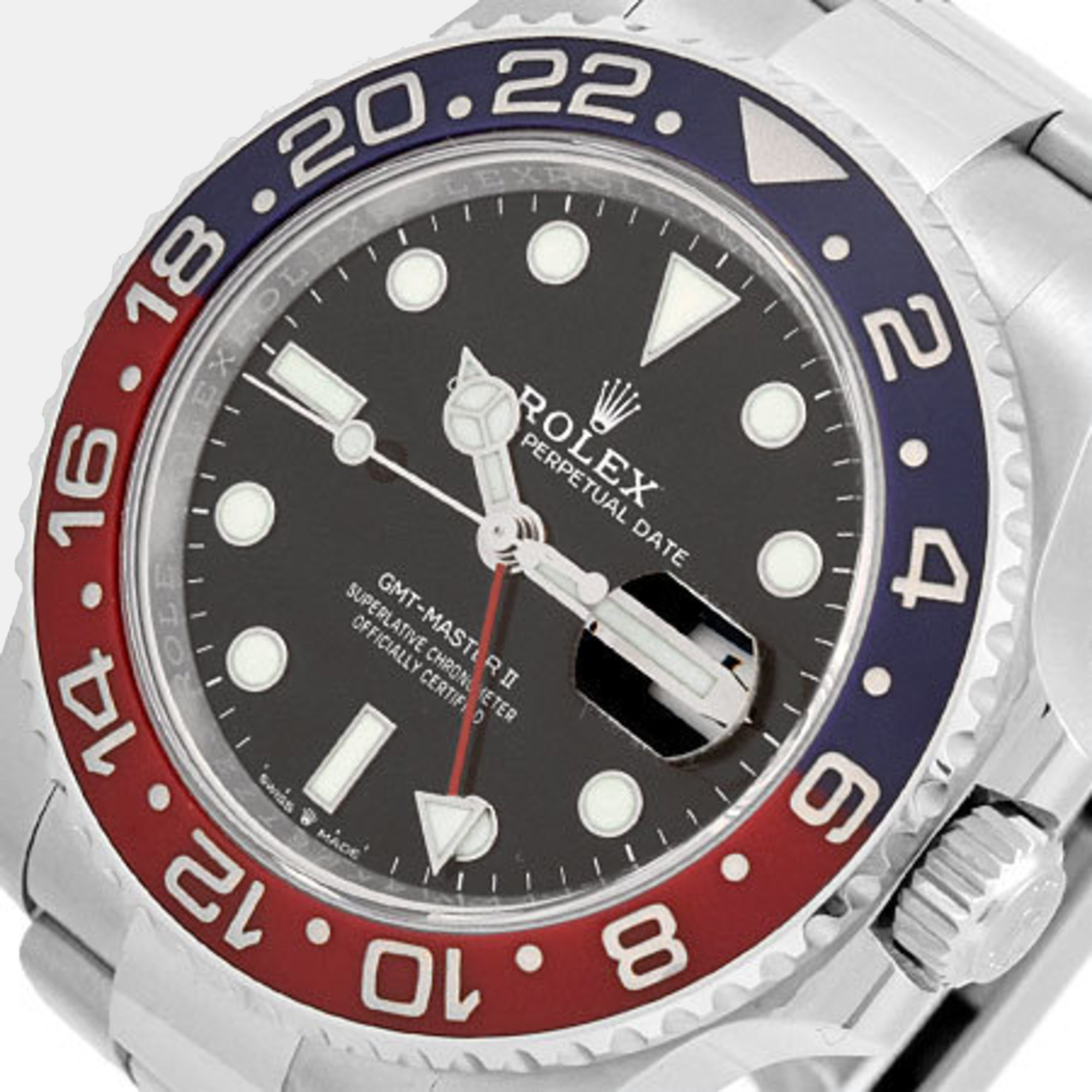 

Rolex Black Stainless Steel GMT-Master II 126710BLRO Automatic Men's Wristwatch 40 mm