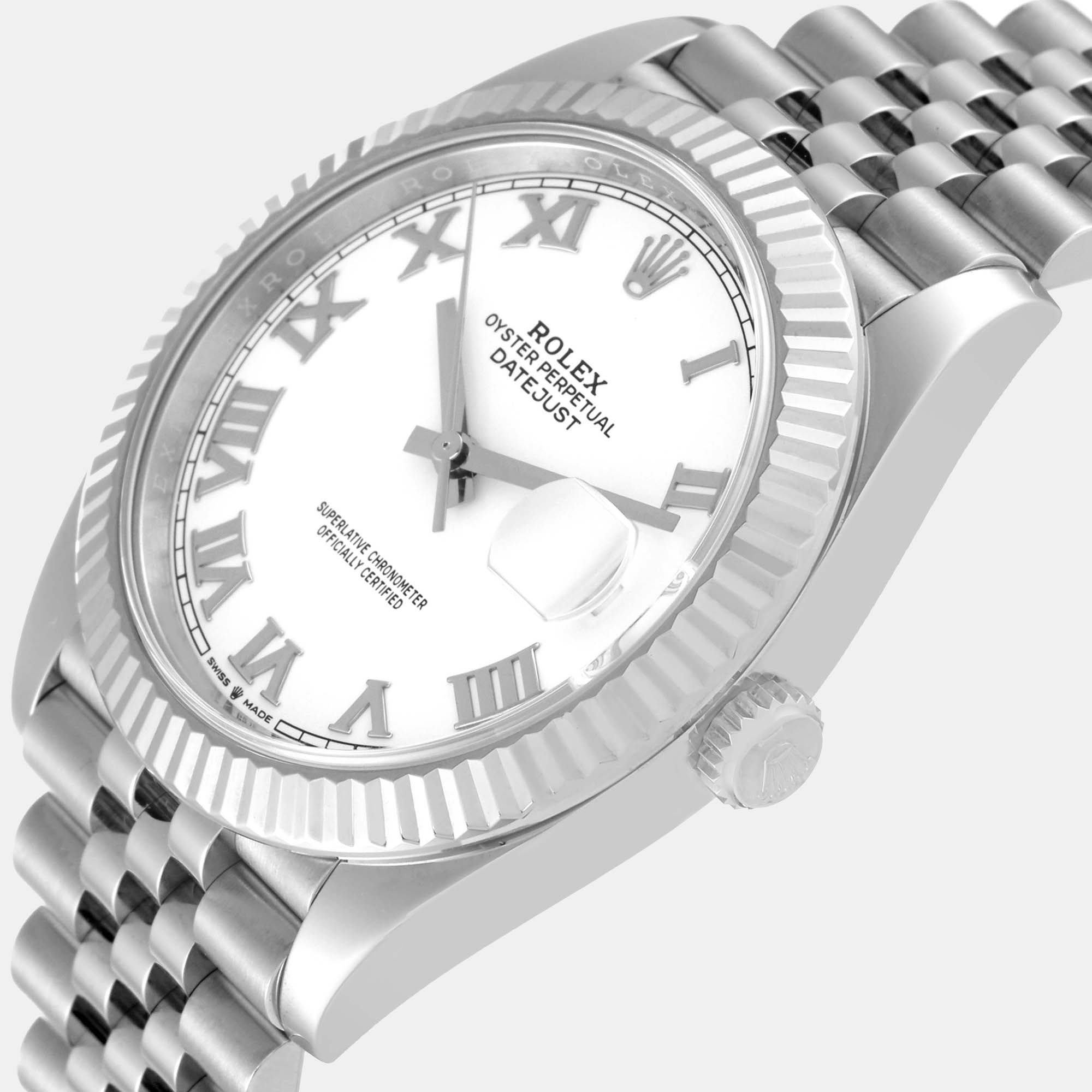 

Rolex Datejust 41 White Dial Steel Men's Watch 126334 41 mm