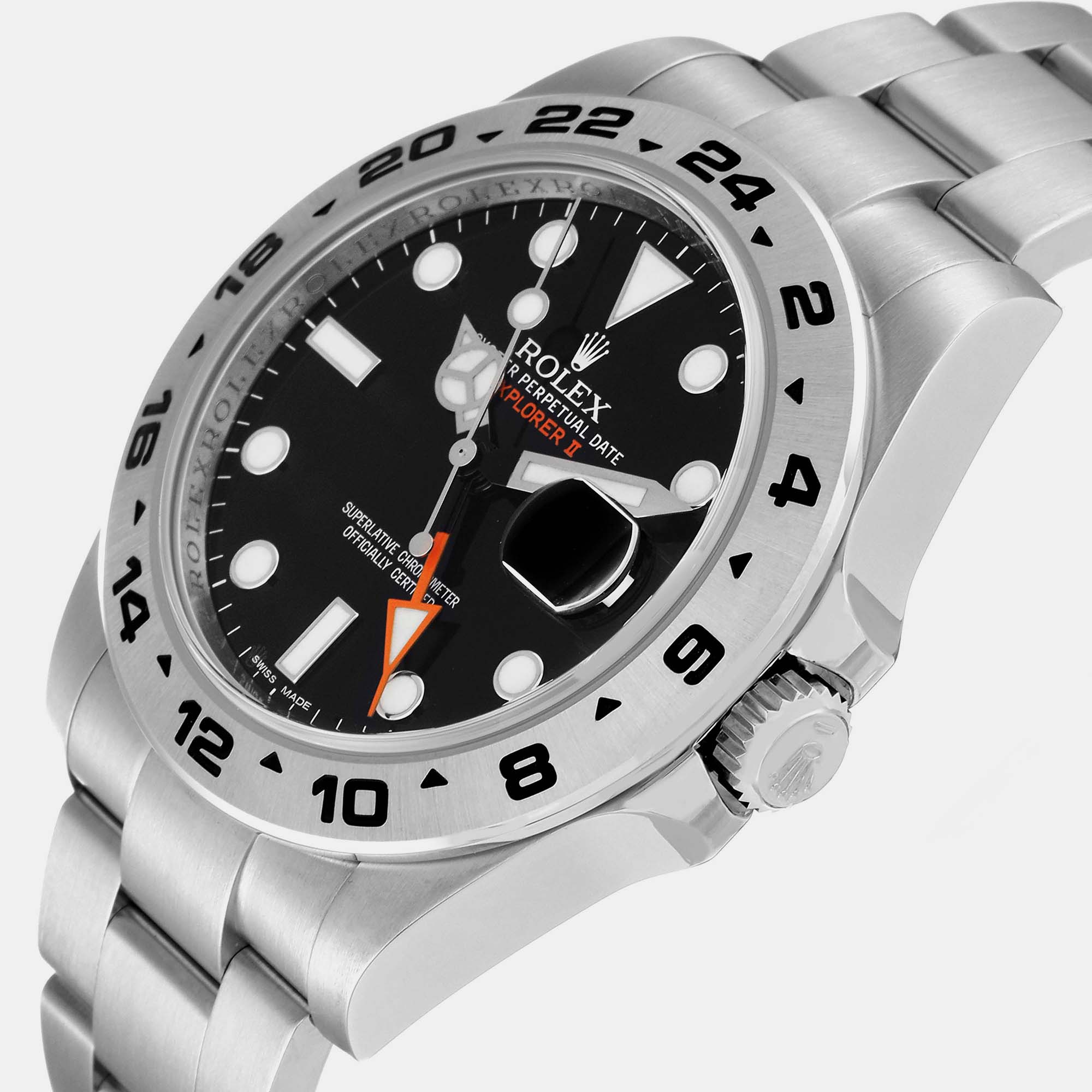 

Rolex Explorer II Black Dial Orange Hand Steel Men's Watch 216570 42 mm