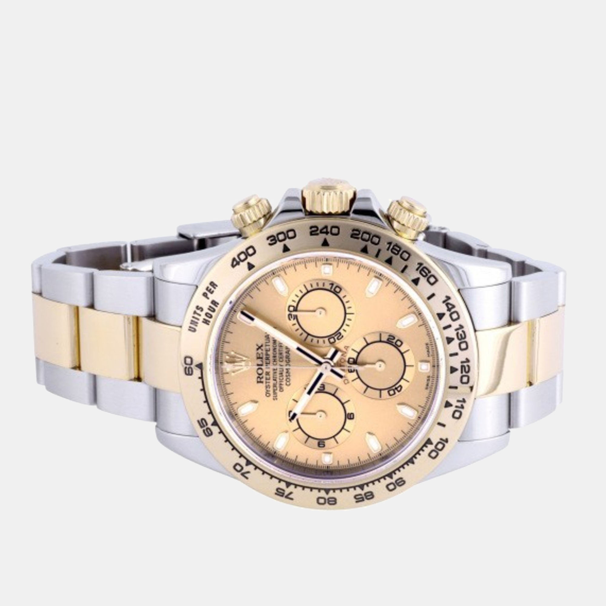 

Rolex Champagne 18k Yellow Gold And Stainless Steel Cosmograph Daytona 116503 Automatic Men's Wristwatch 40 mm