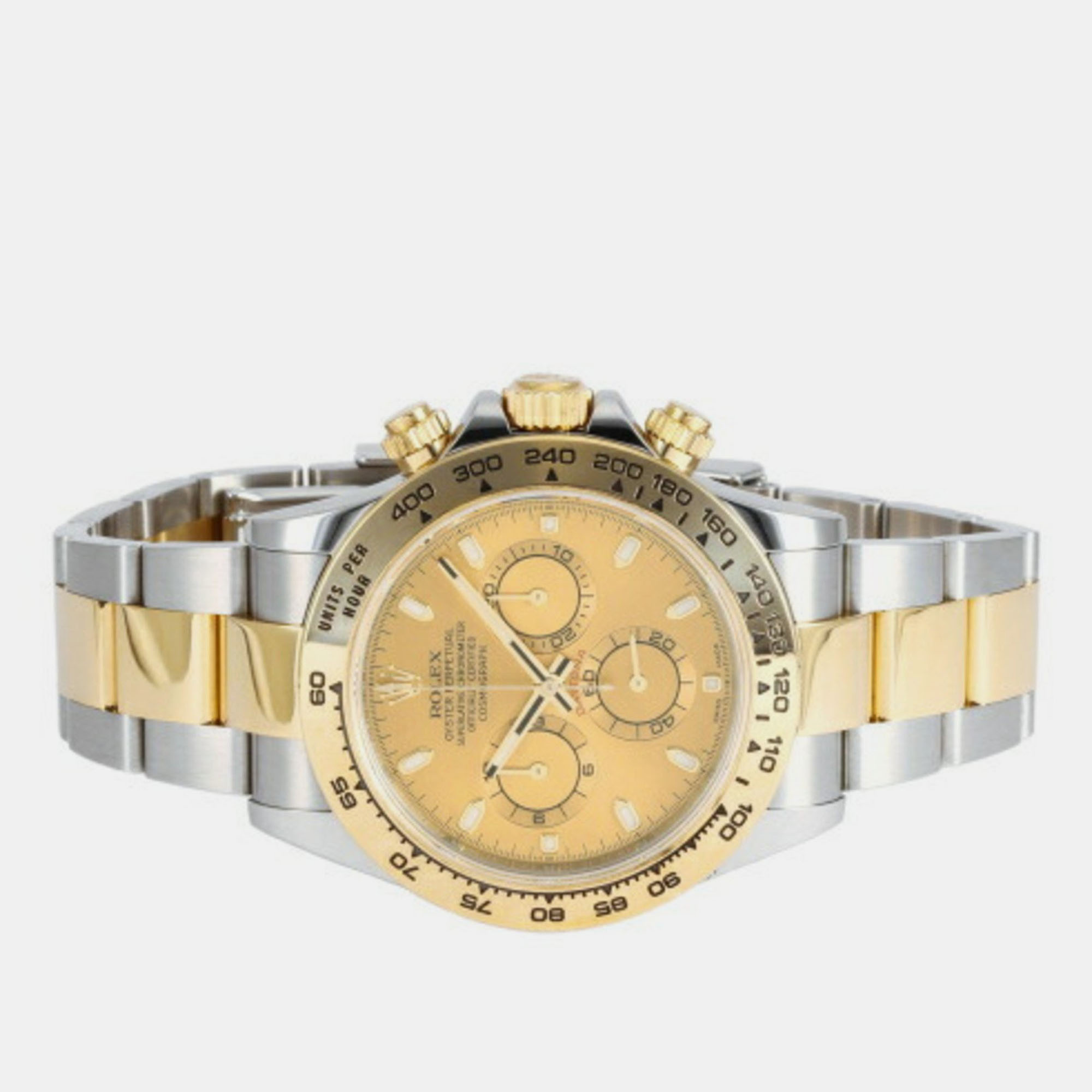 

Rolex Champagne 18k Yellow Gold And Stainless Steel Cosmograph Daytona 116503 Automatic Men's Wristwatch 40 mm