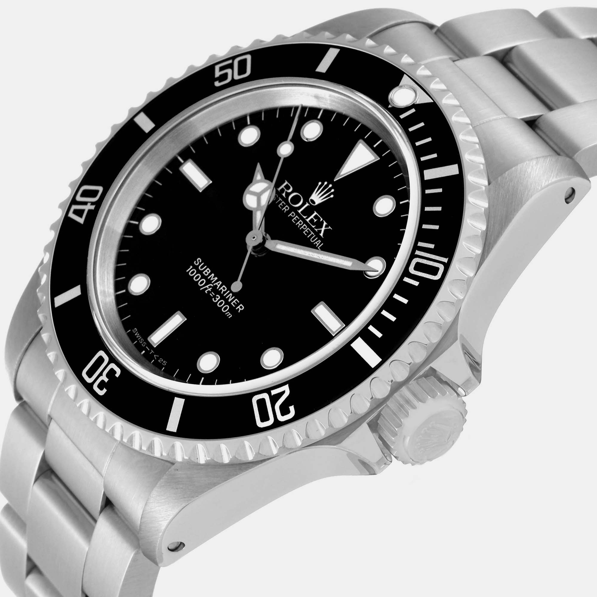 

Rolex Submariner No Date  4 Liner Steel Men's Watch 14060 40 mm, Black