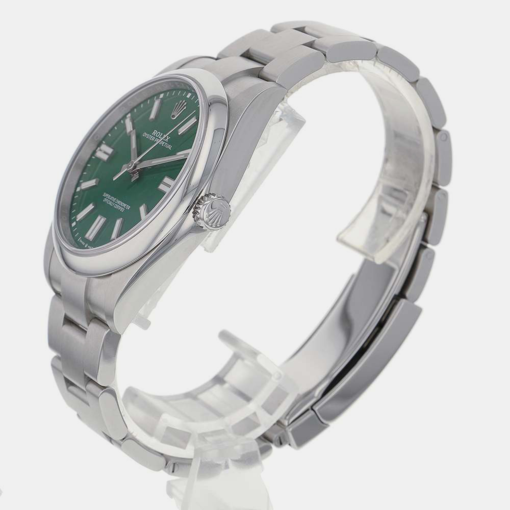 

Rolex Green Stainless Steel Oyster Perpetual